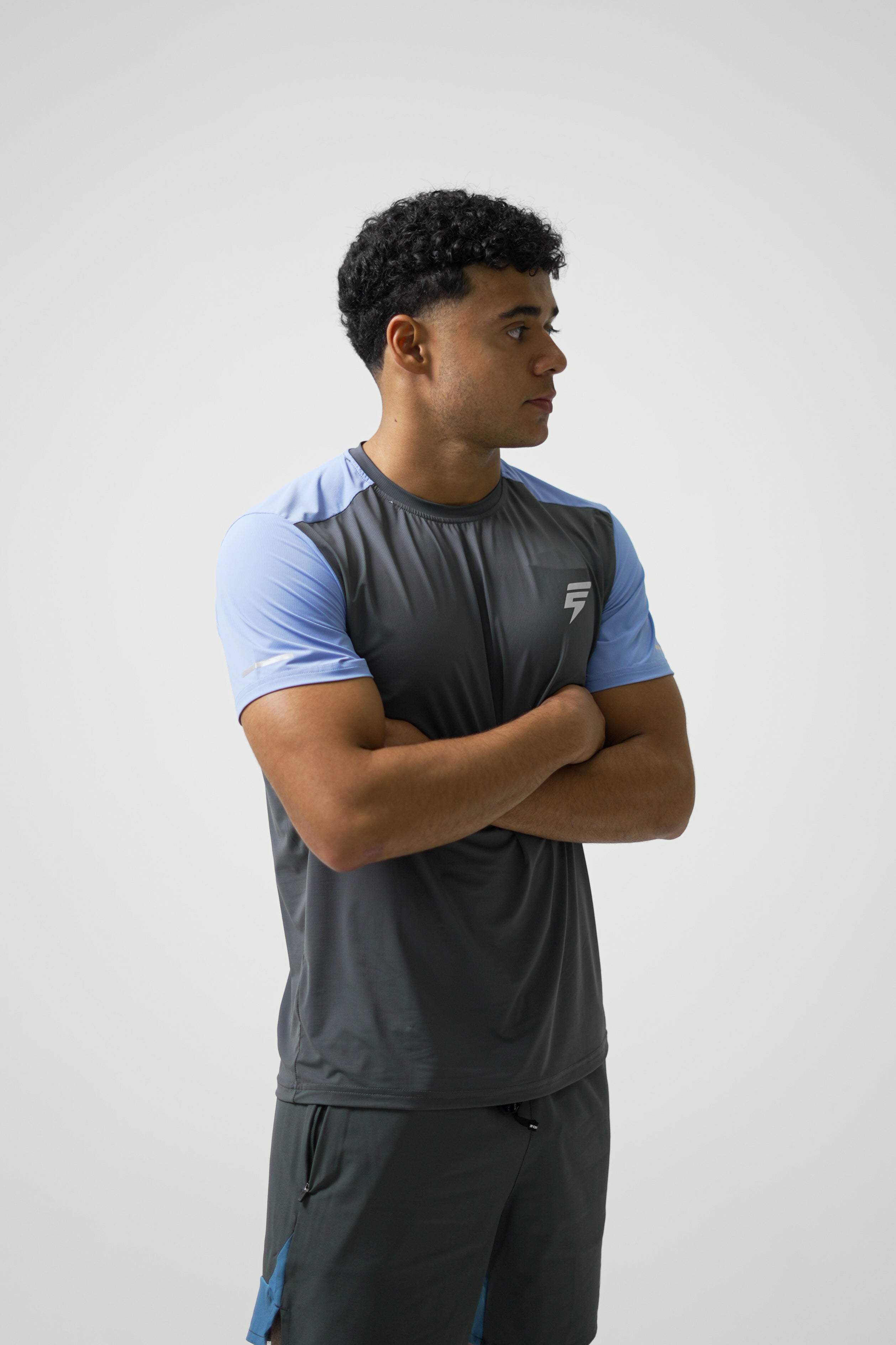 SPLIT SET - GREY/OMBRE BLUE
