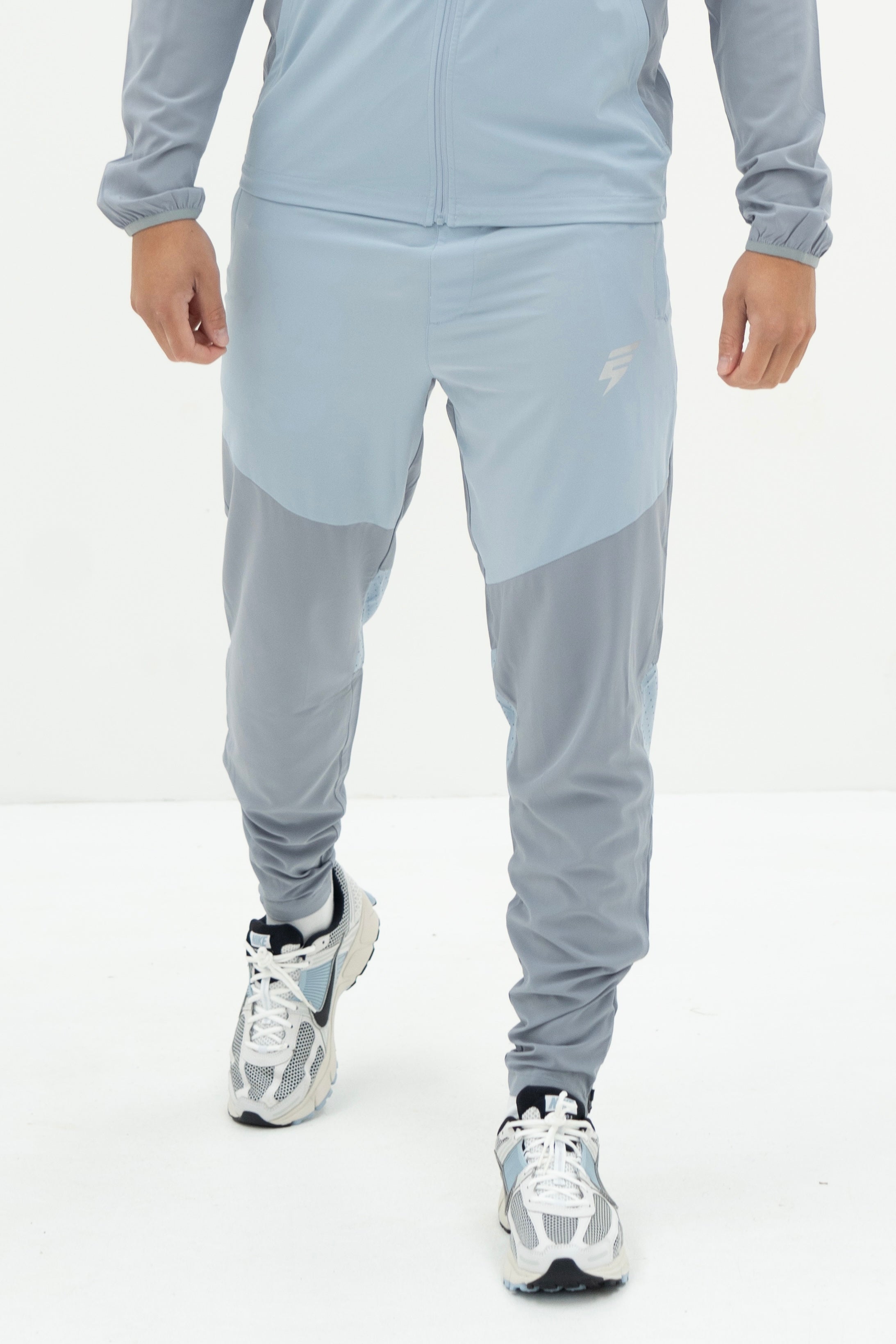 SPLIT TRACKSUIT - BABY BLUE/LIGHT GREY