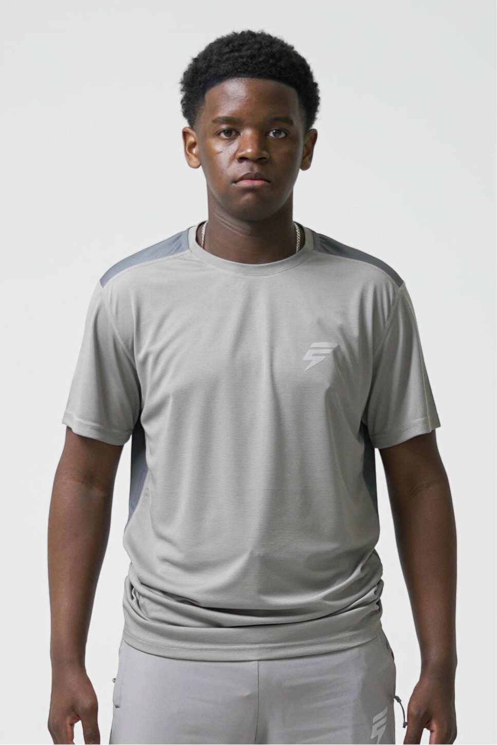 CORE TEE - LIGHT GREY / GREY