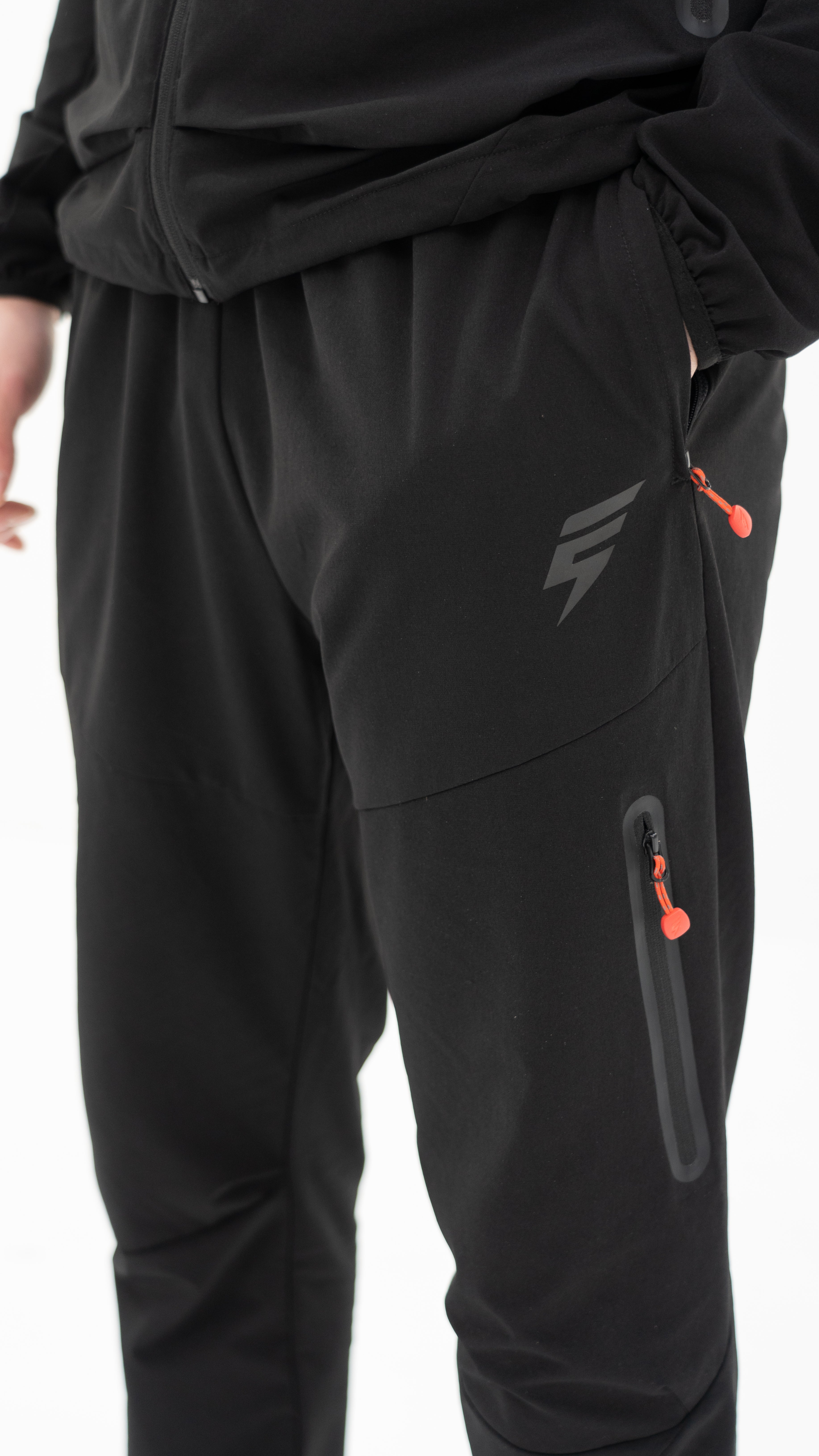 GHOST TRACKSUIT - BLACK/RED
