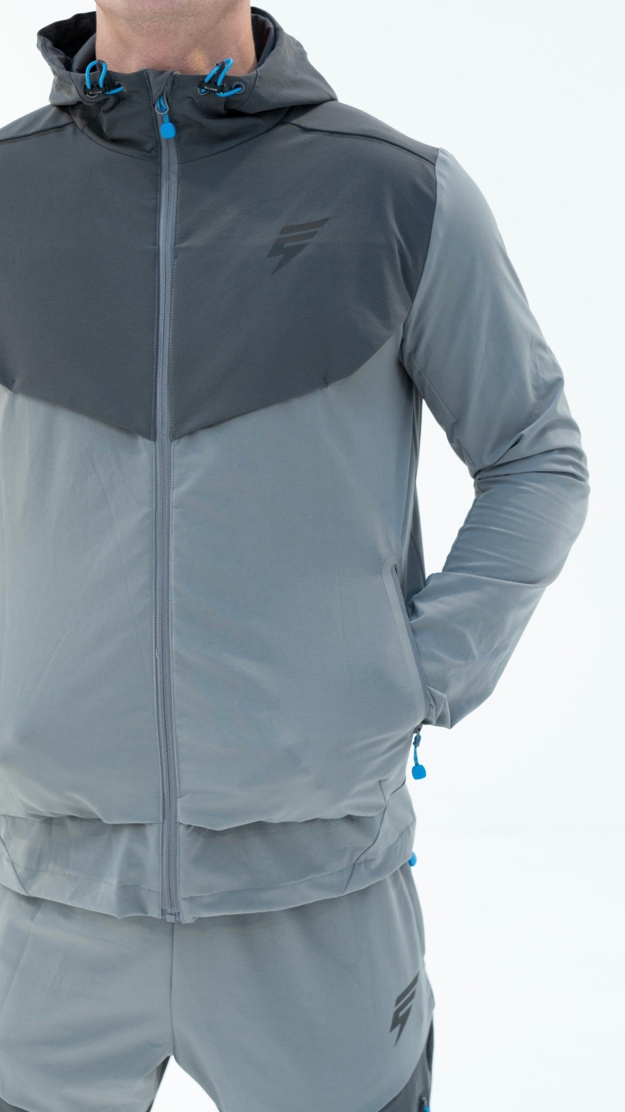 GHOST TRACKSUIT - LIGHT GREY/COAL/BLUE