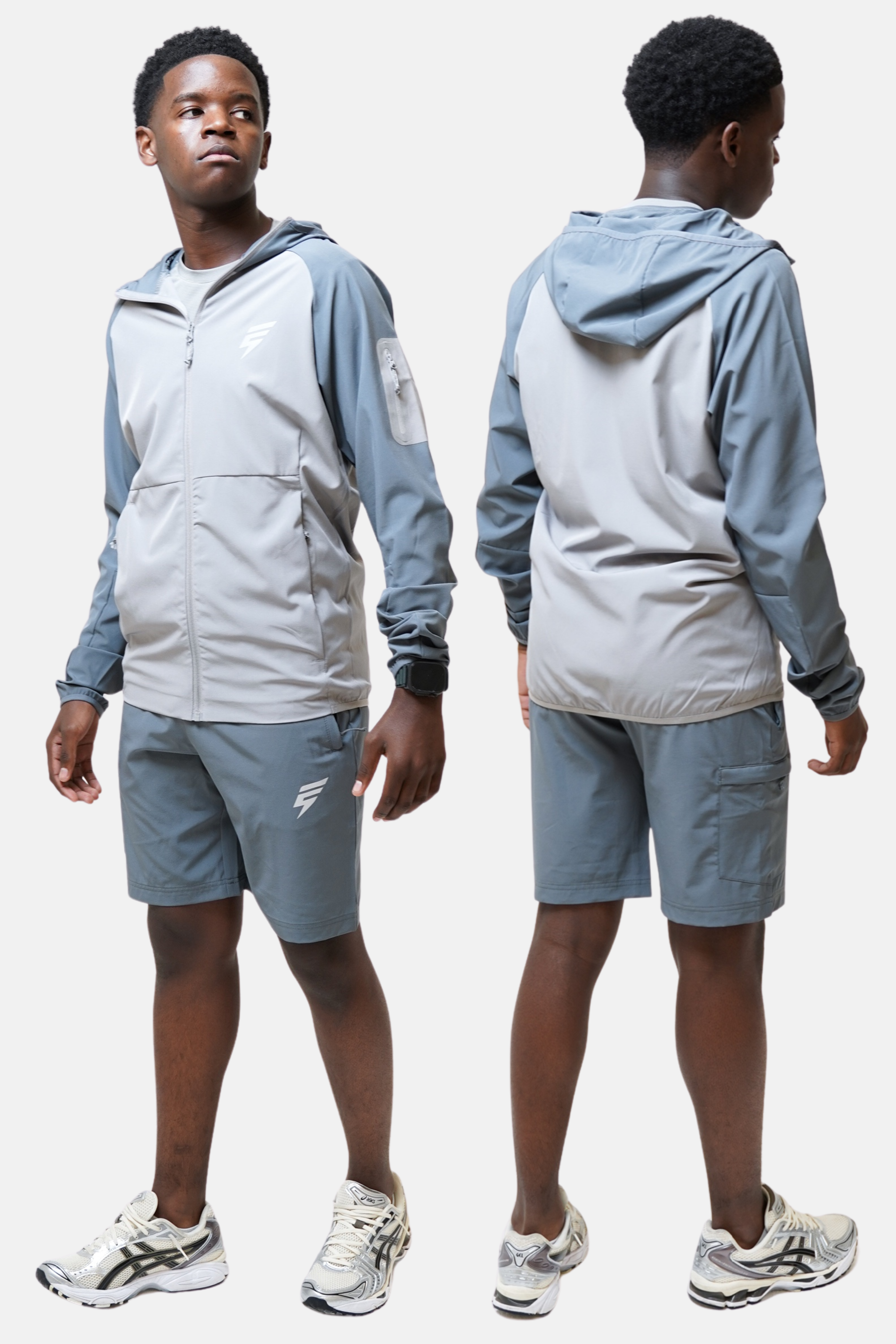 CORE JACKET SET - LIGHT GREY/GREY