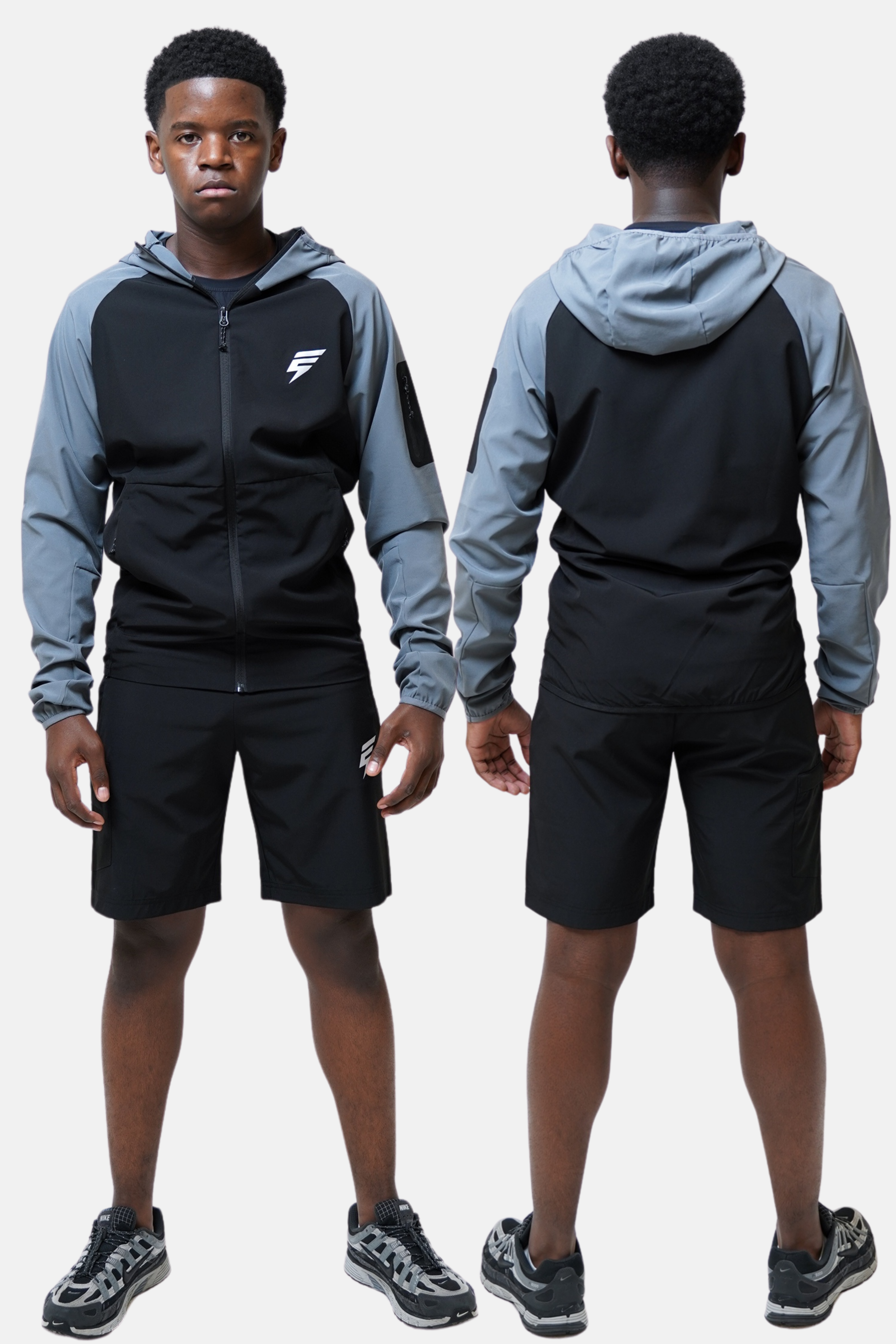 CORE JACKET SET - BLACK/GREY