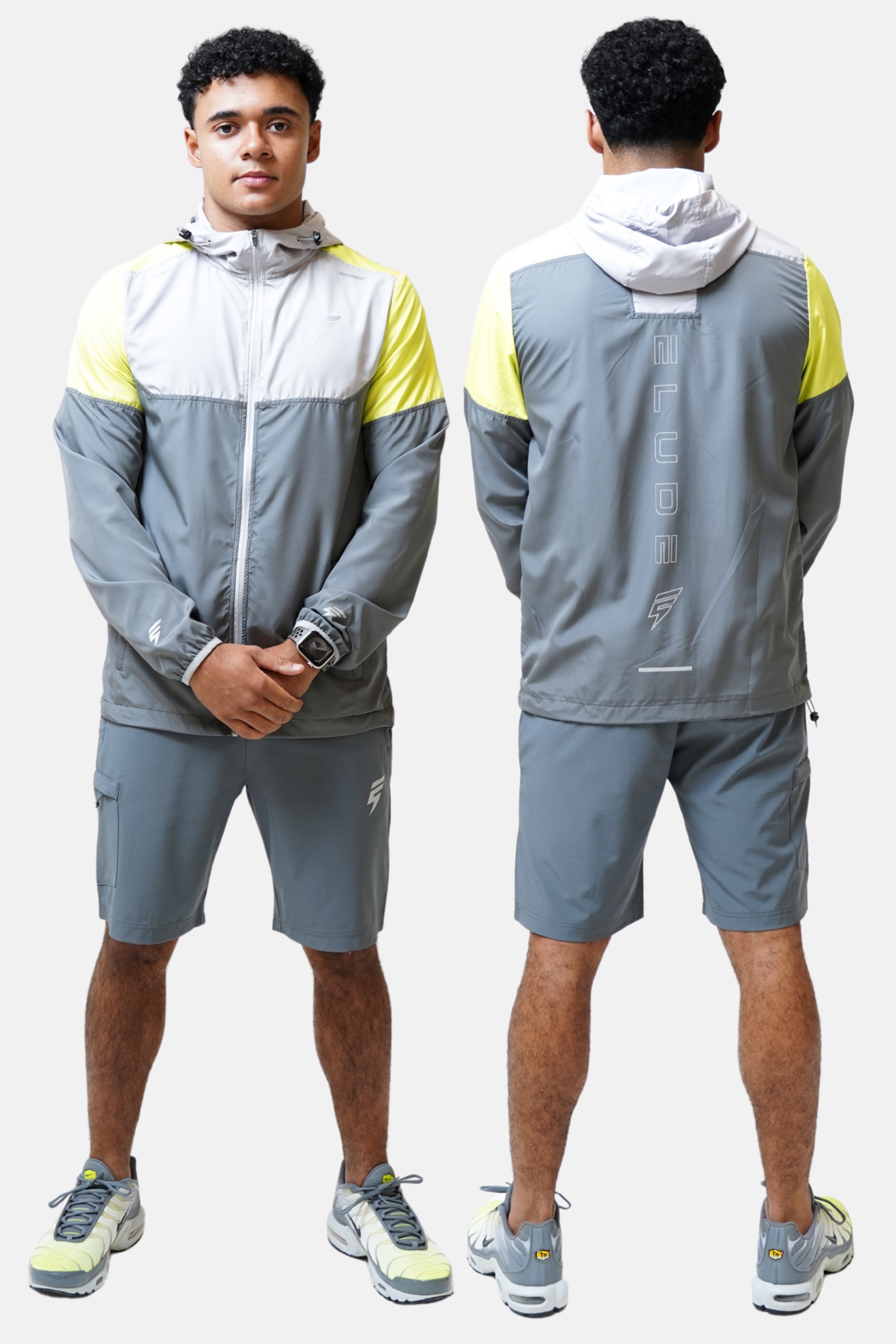 CORE WINDBREAKER SET - GREY/LIME