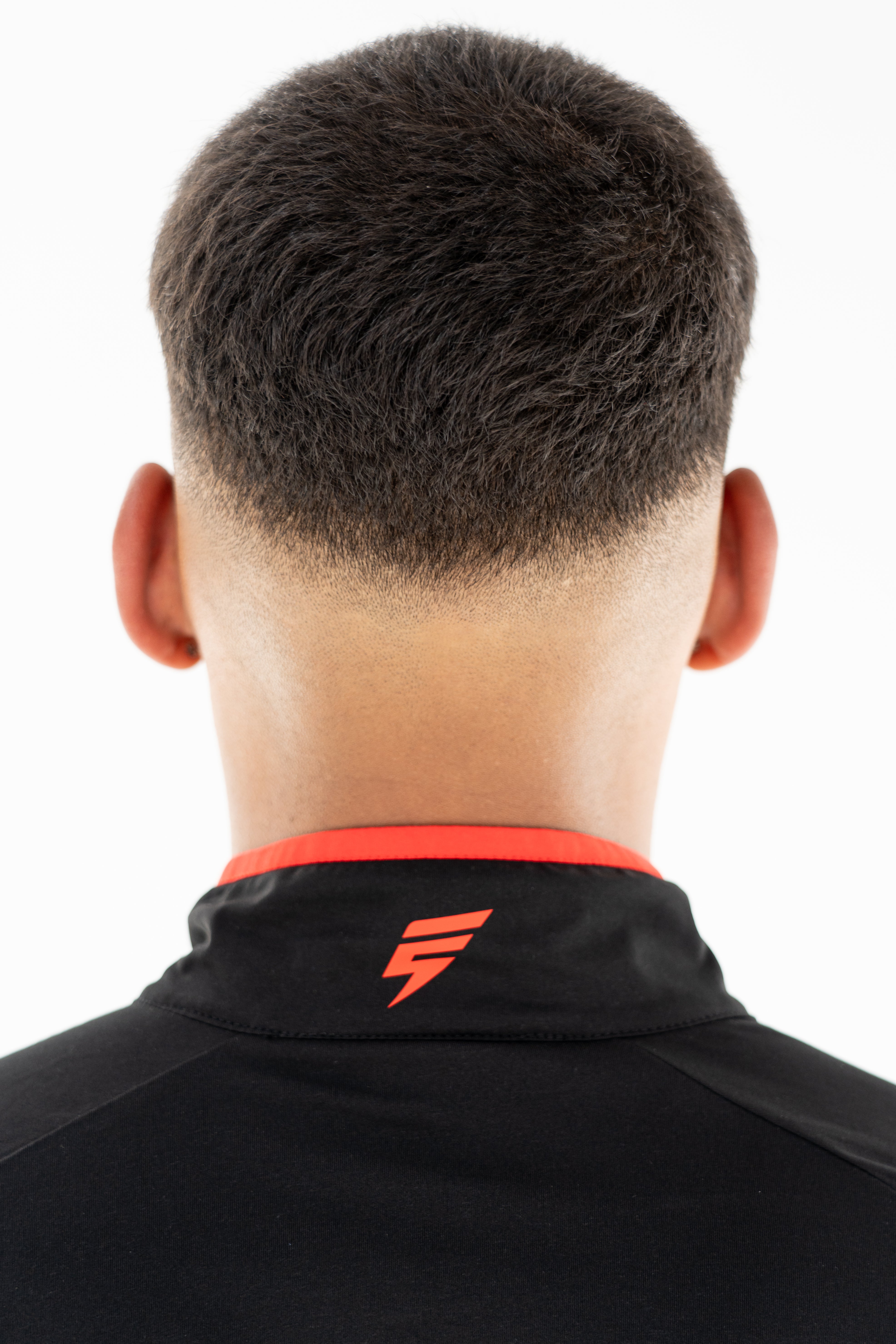 PRINT 1/4 ZIP SET - BLACK/RED