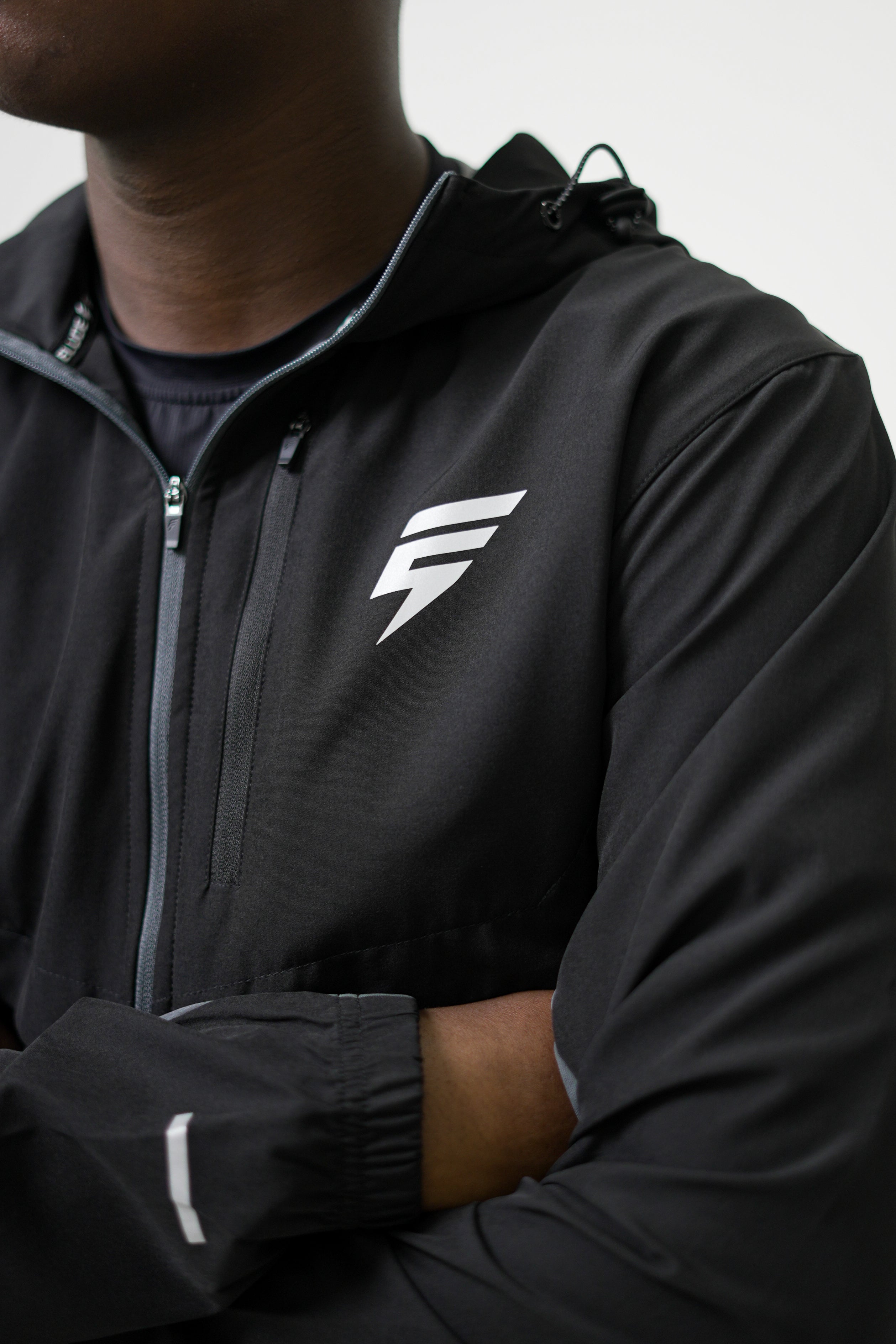 TRACK JACKET SET - COAL/BLACK