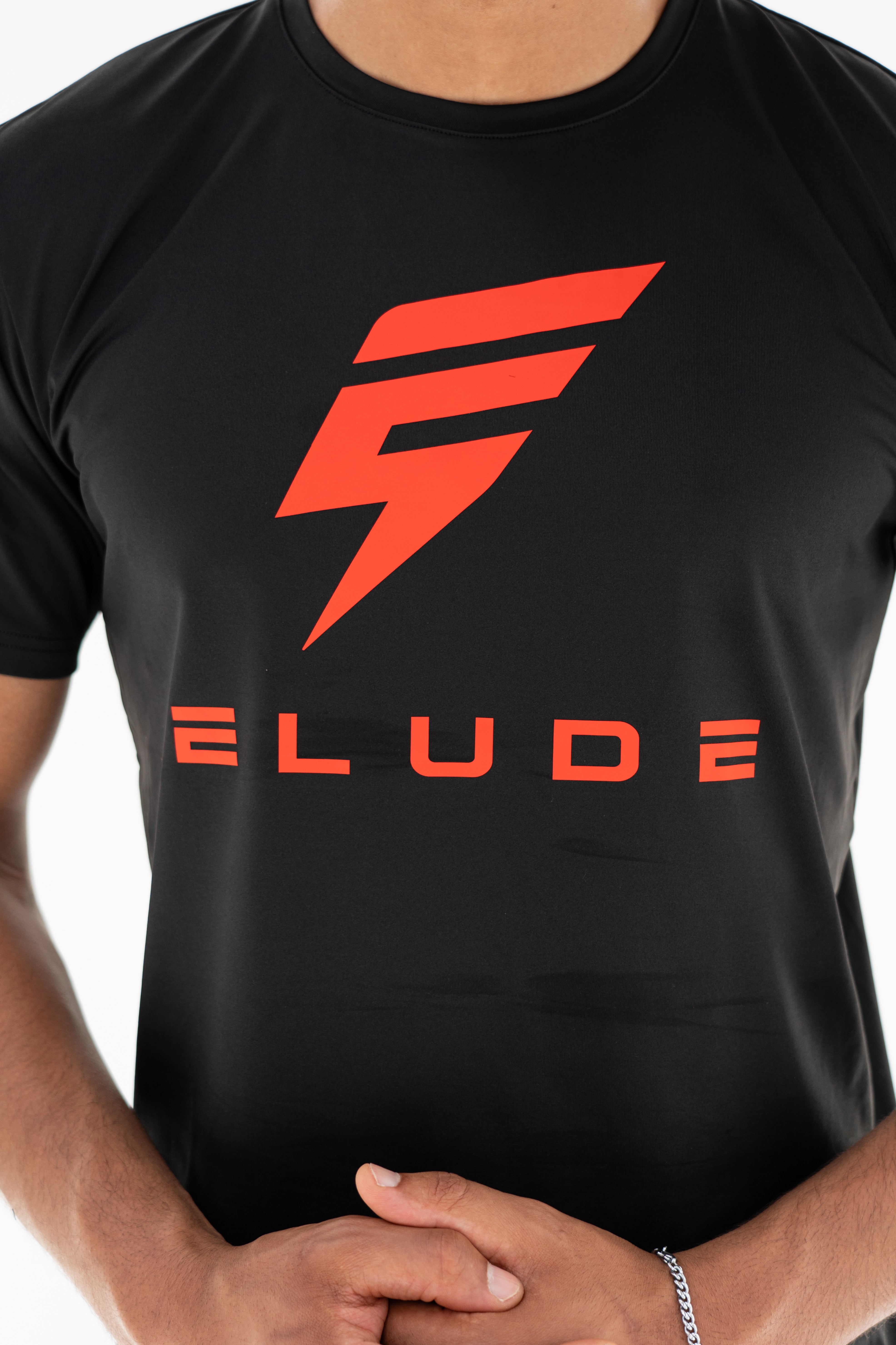 PRINT TEE - BLACK / RED