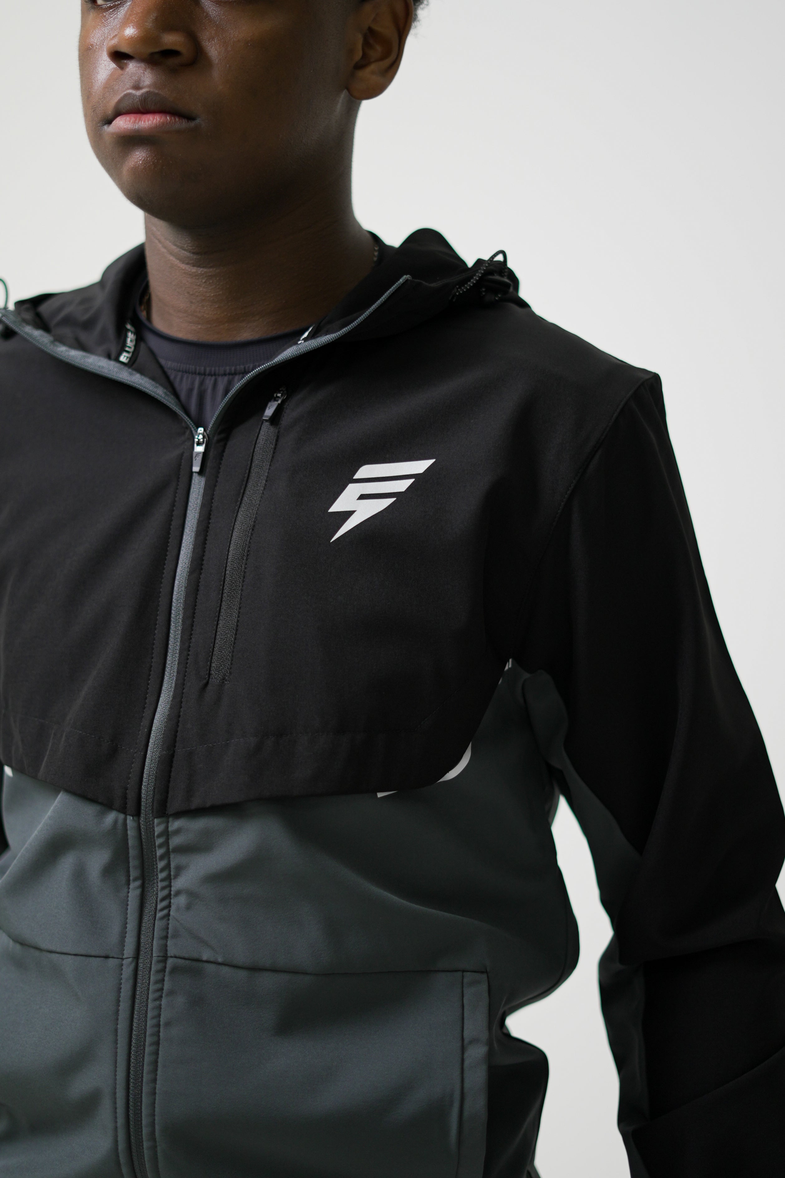 TRACK JACKET - COAL/BLACK