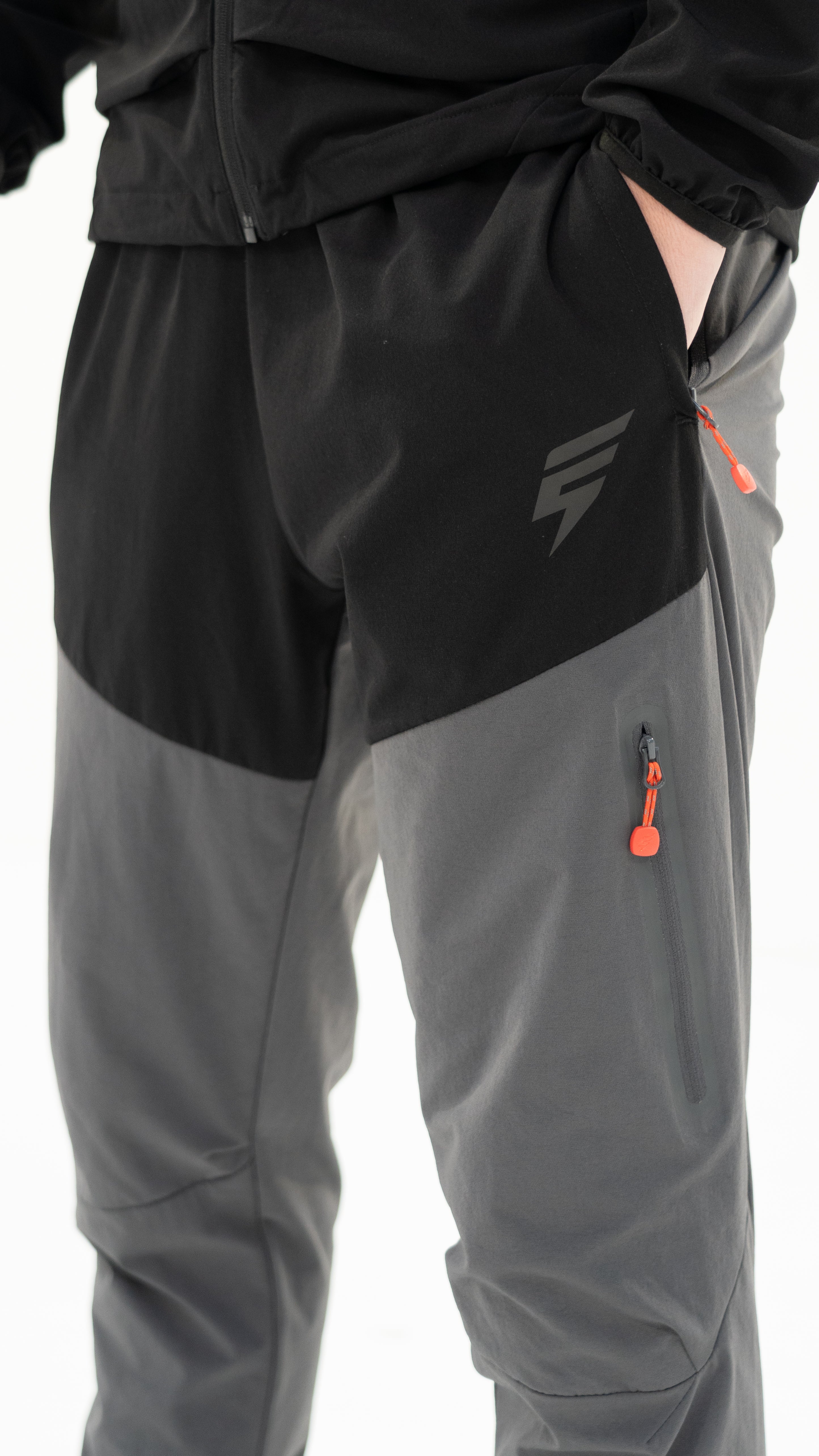 GHOST TRACKSUIT - BLACK/COAL/RED