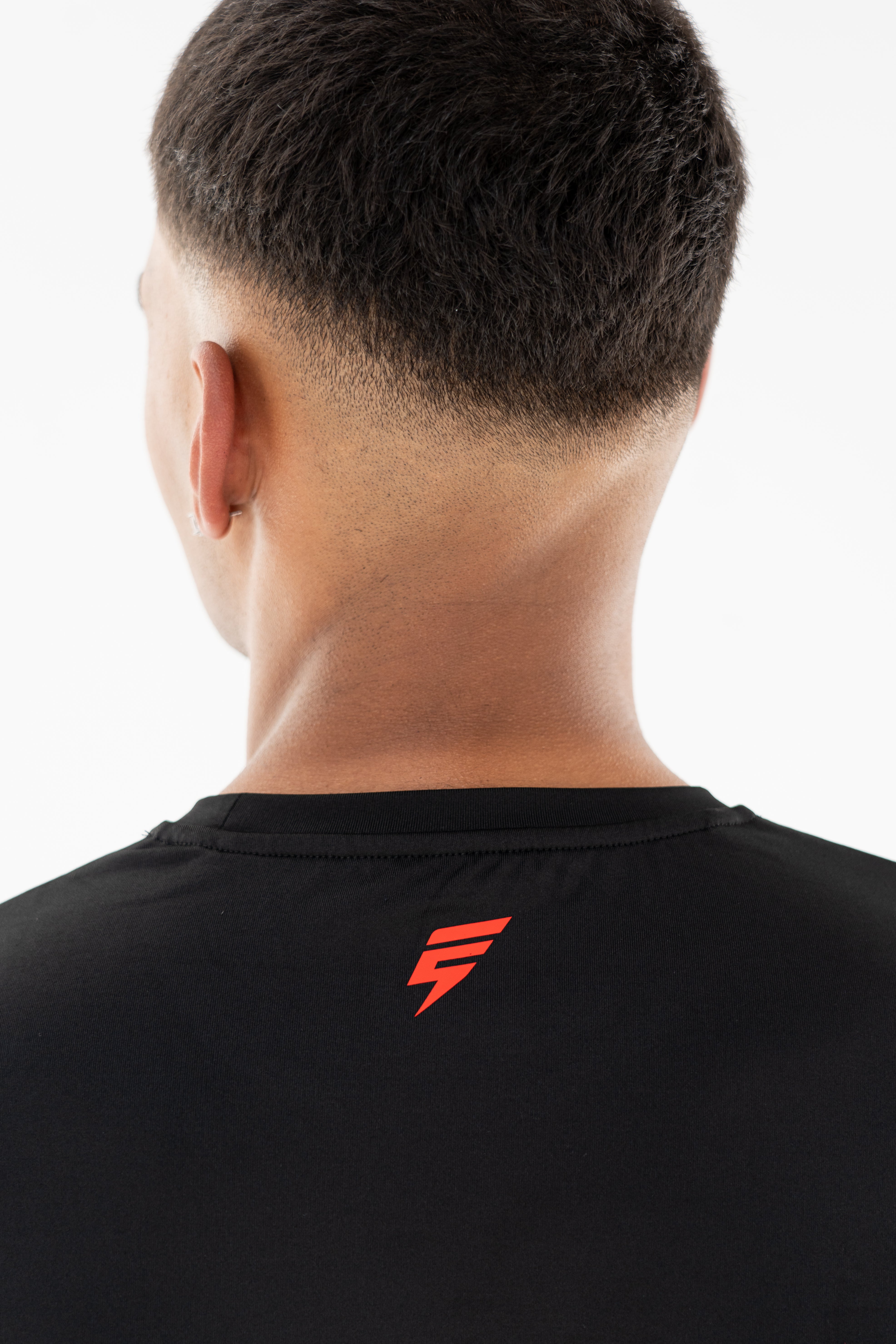 PRINT TEE - BLACK / RED