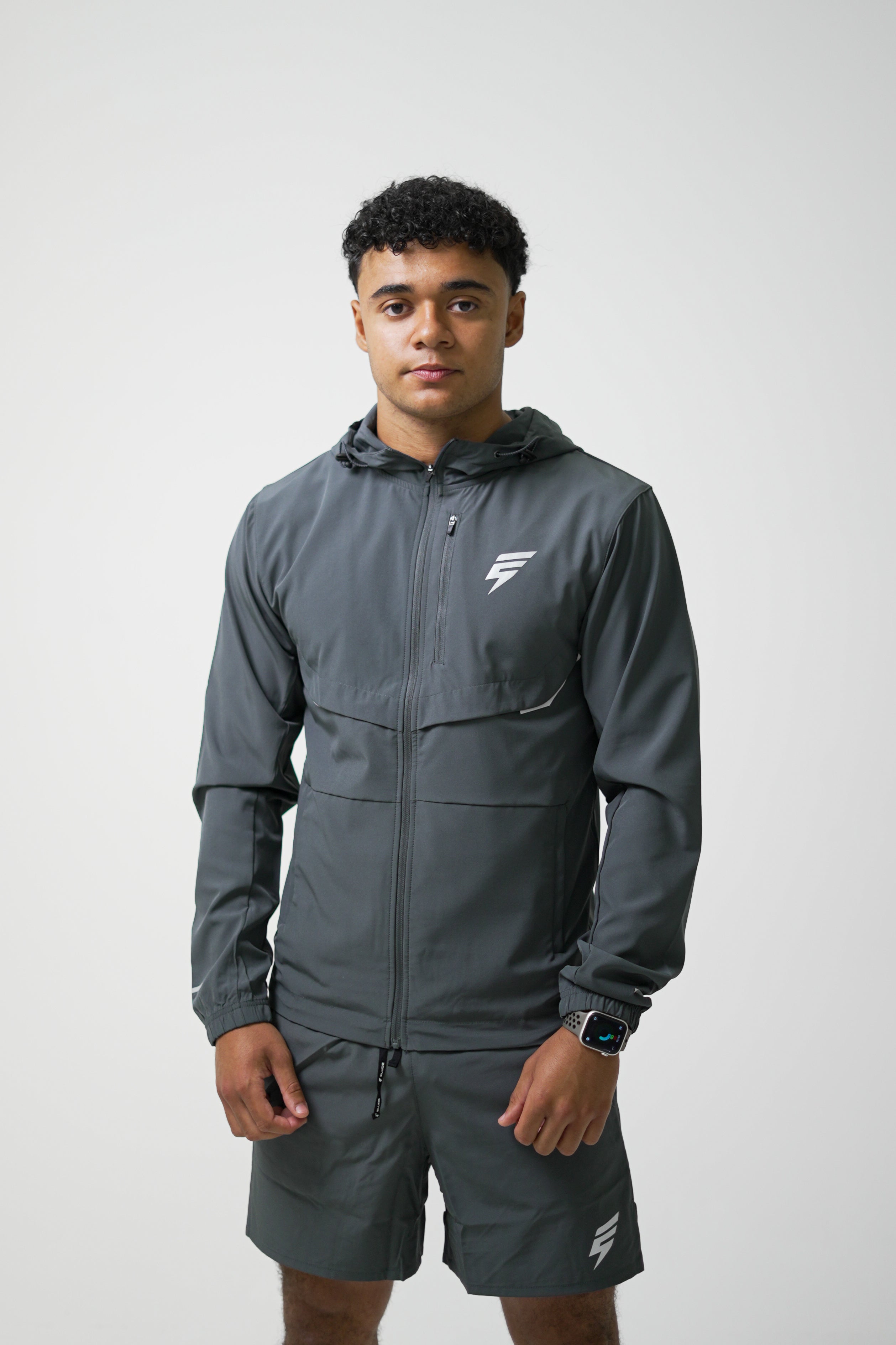 TRACK JACKET SET - COAL