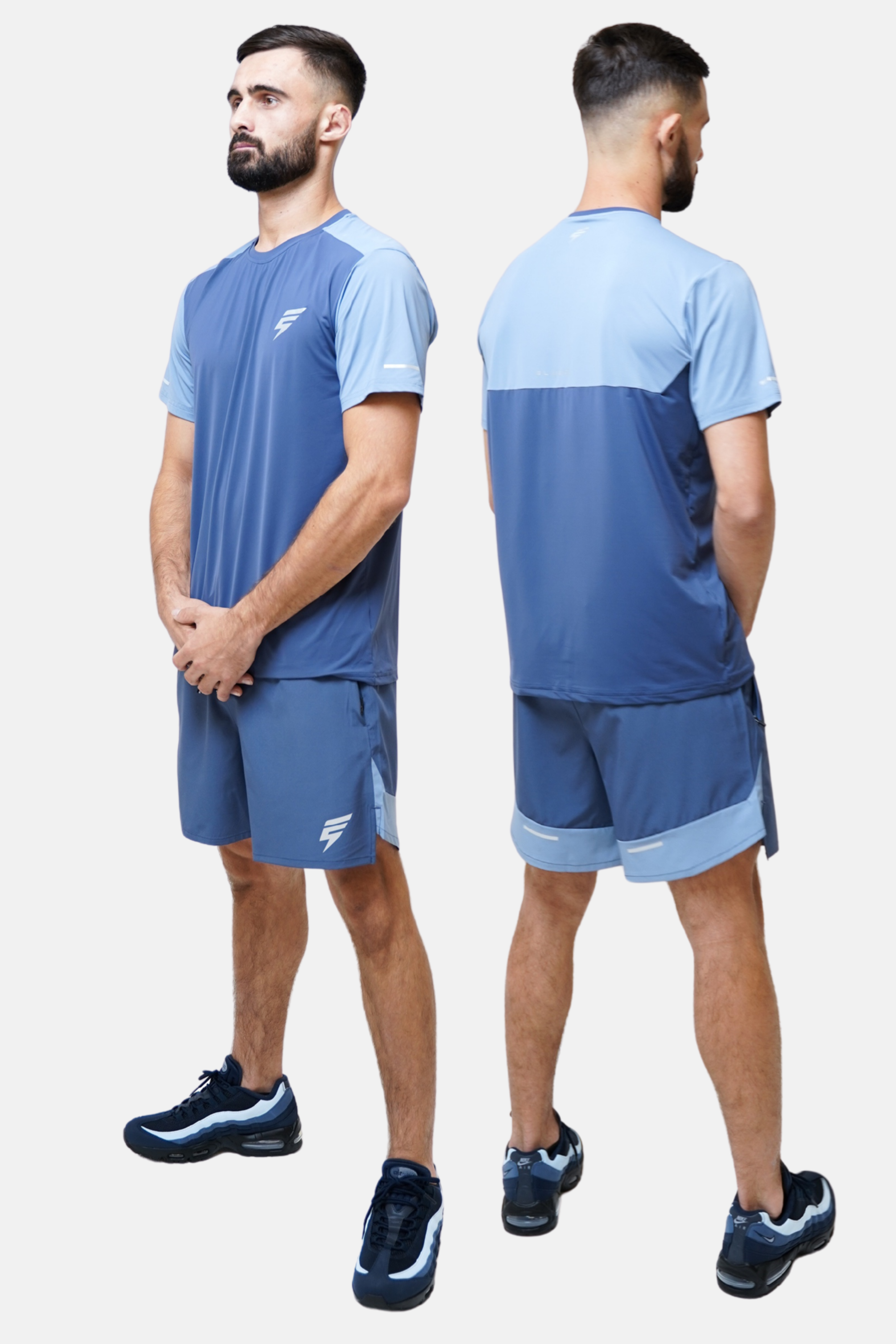 SPLIT SET - NAVY/PASTEL BLUE