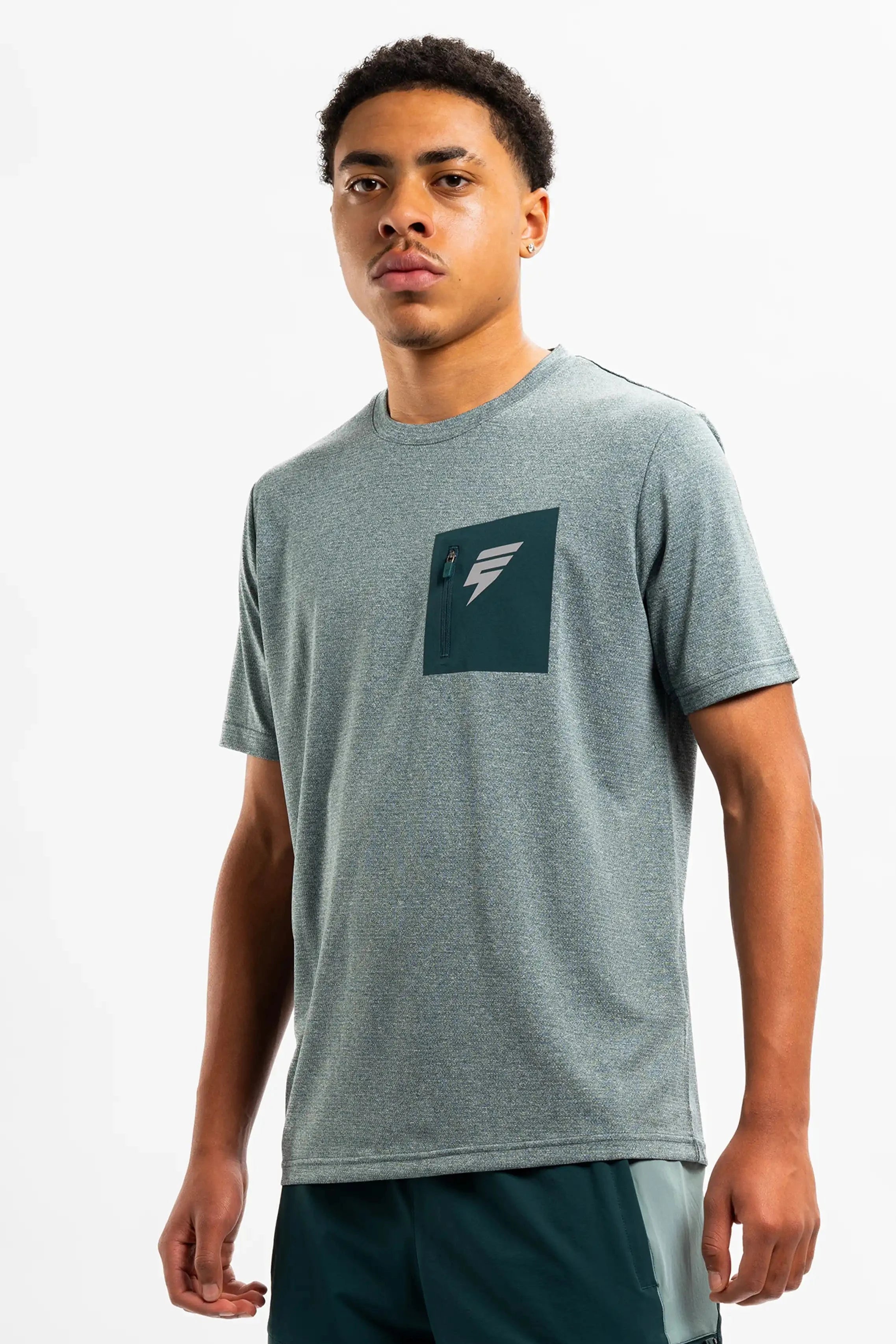 APEX TEE - TEAL/GREEN
