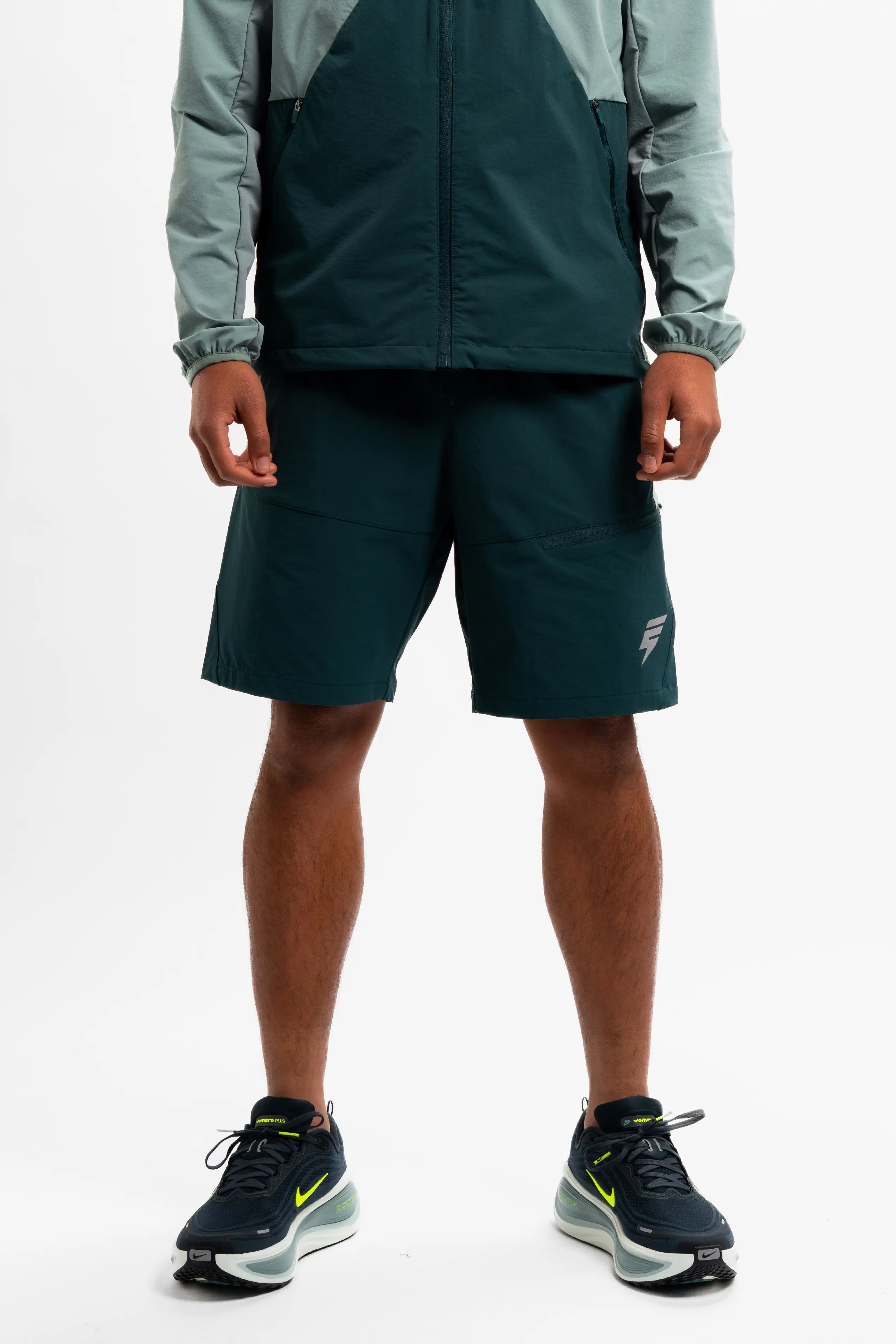 APEX SHORTS - TEAL/FOREST GREEN