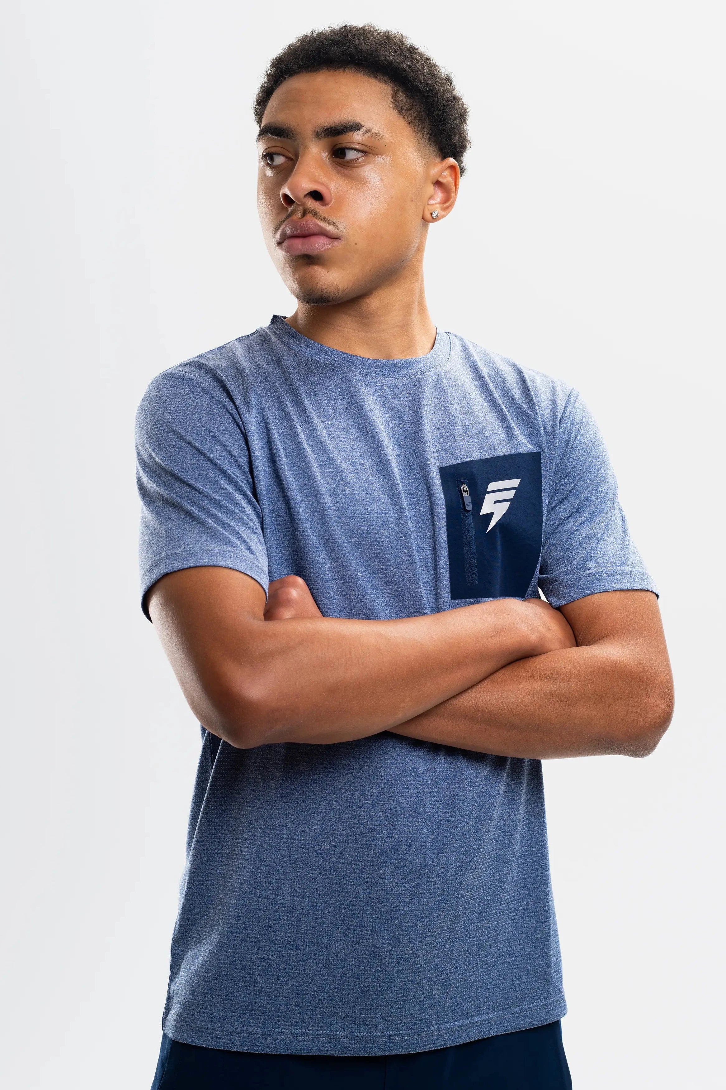 APEX TEE - BLUE/NAVY