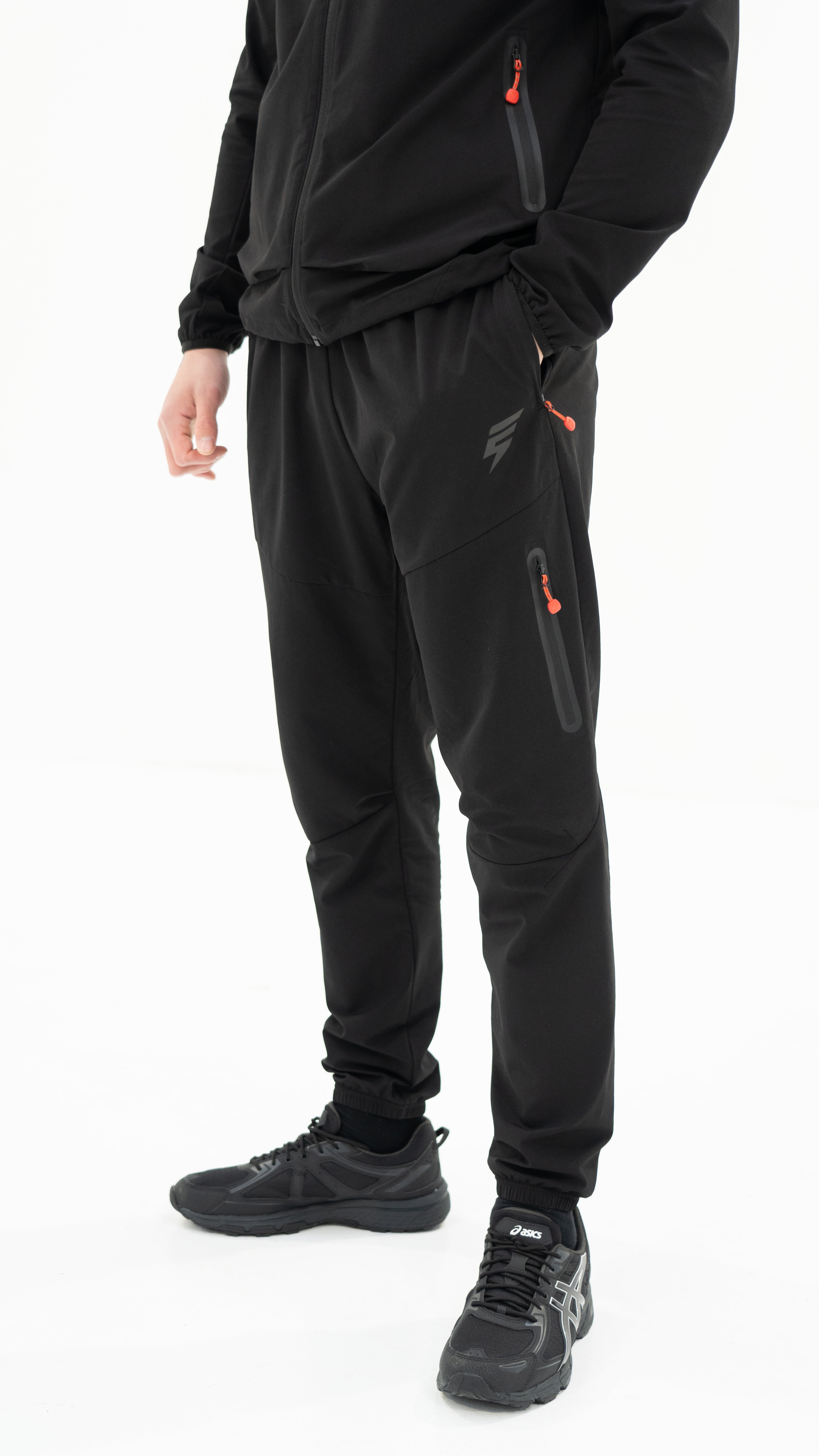 GHOST TRACKSUIT - BLACK/RED
