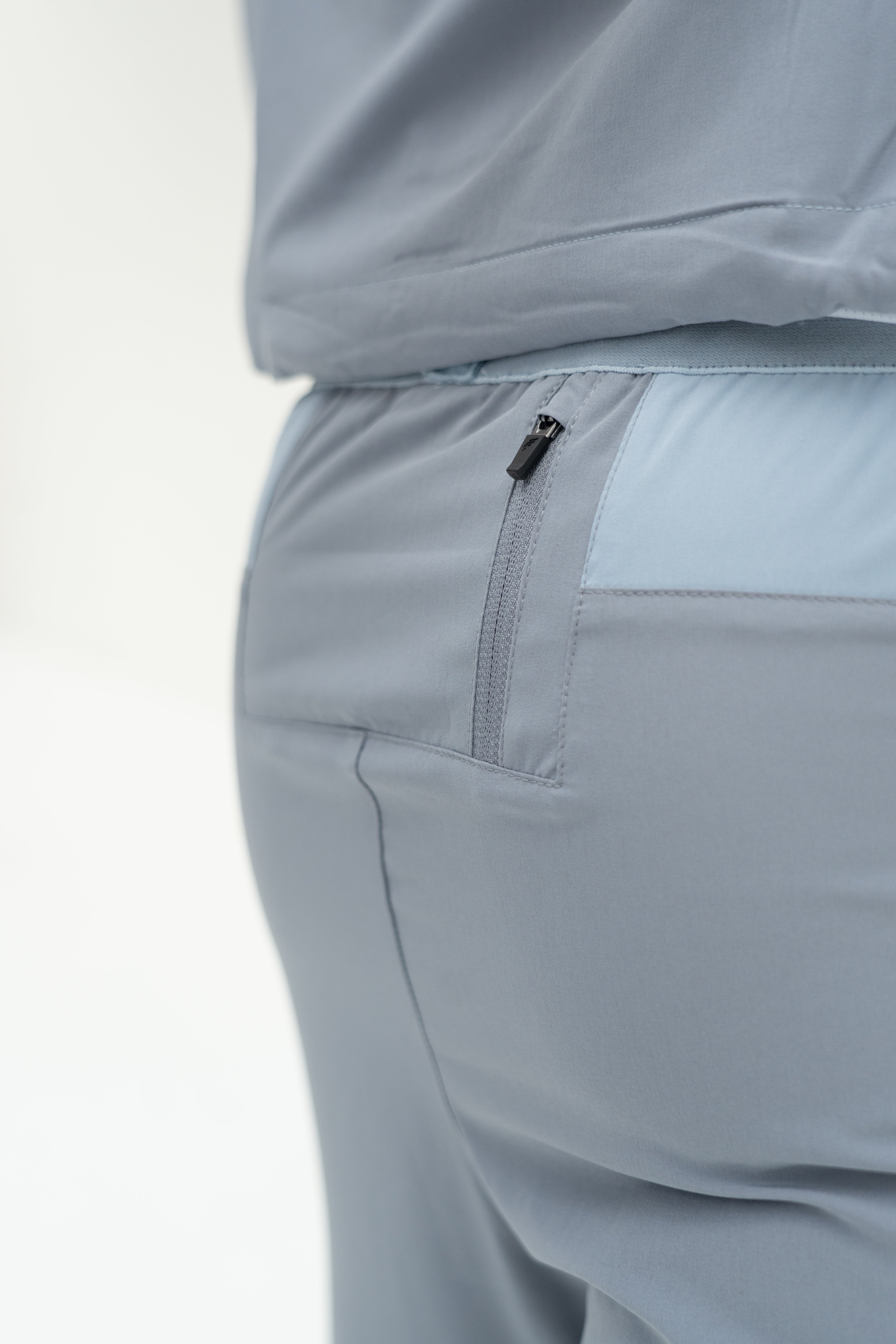 SPLIT TRACKSUIT - BABY BLUE/LIGHT GREY