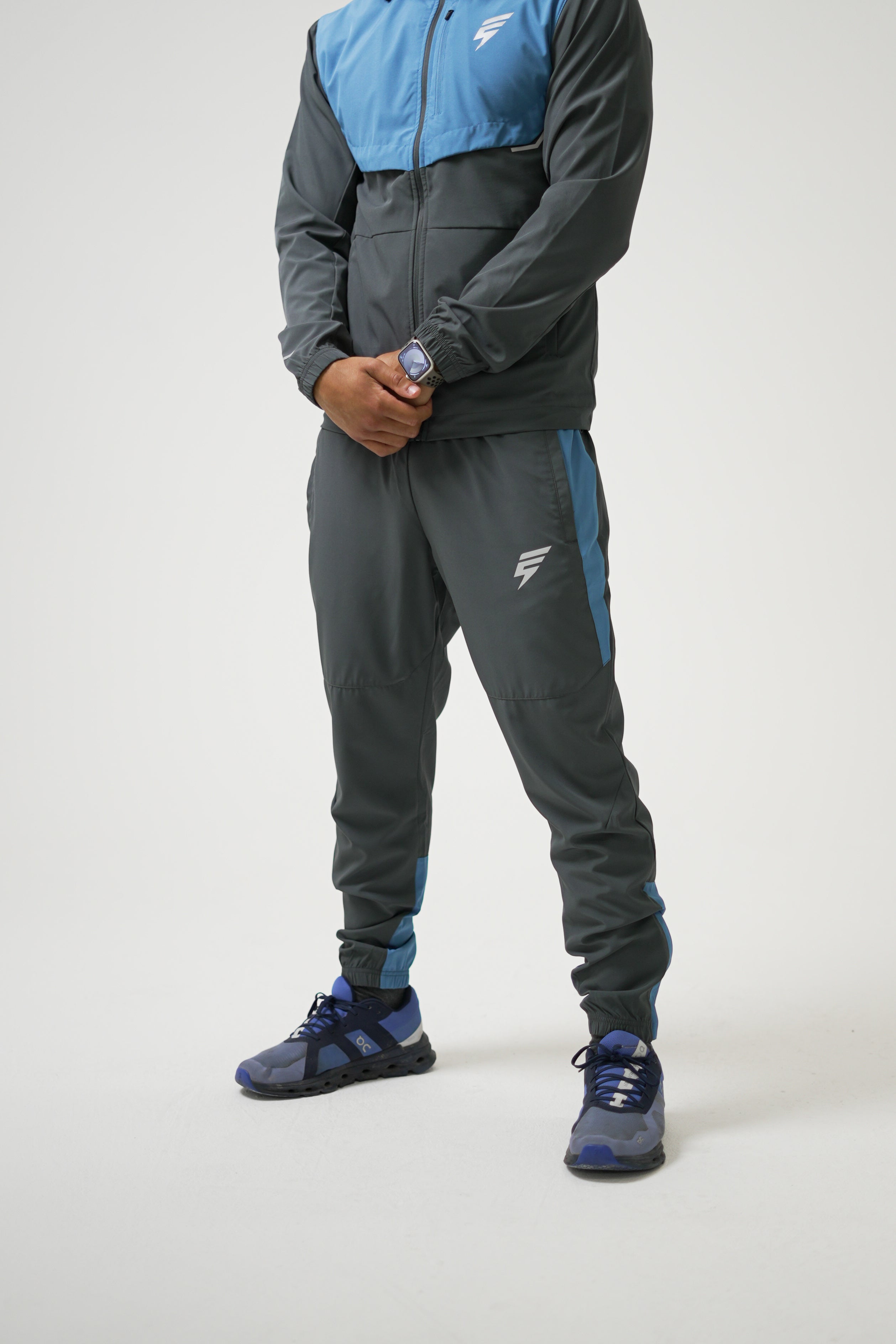 TRACK TRACKSUIT - GREY/OMBRE BLUE
