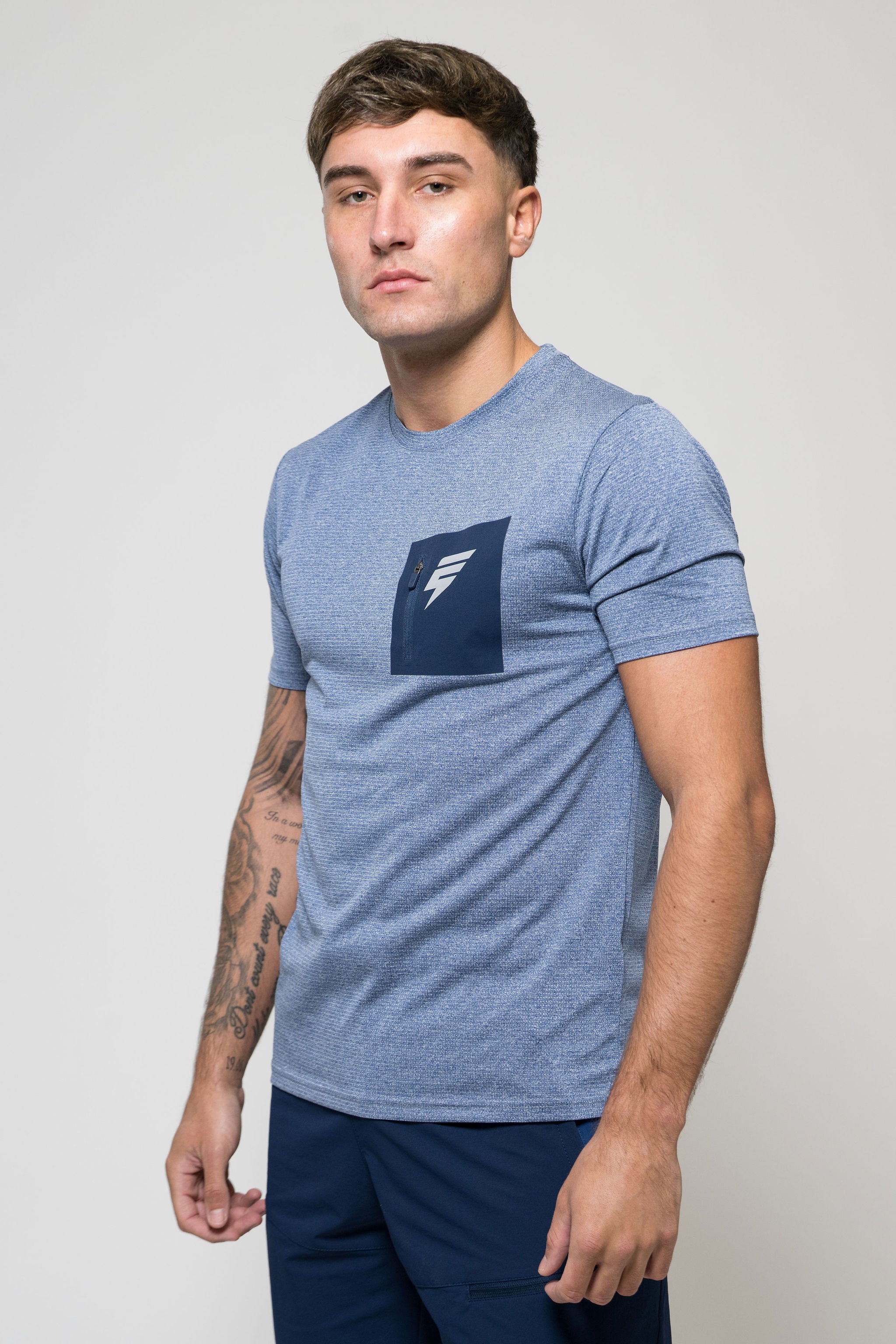 APEX TEE - BLUE/NAVY