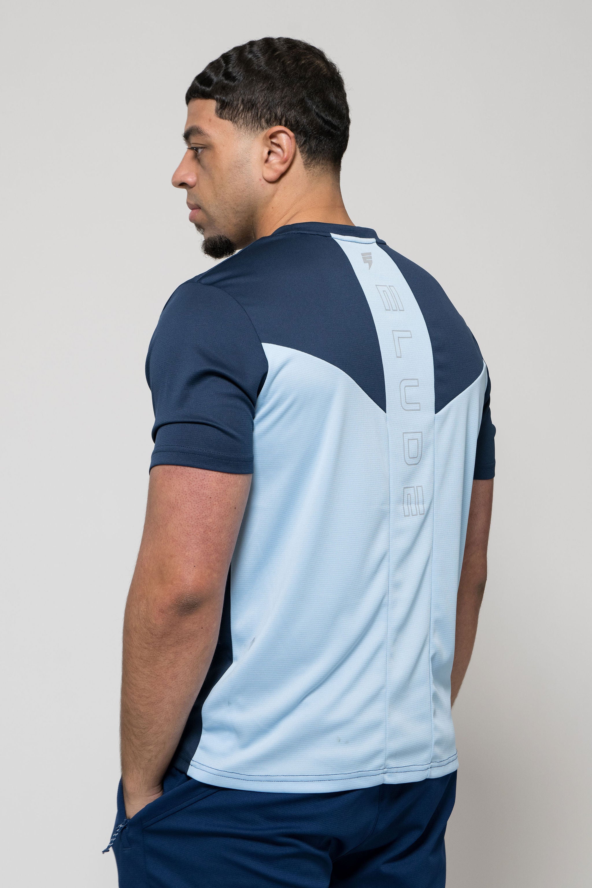 TECH TEE - NAVY/SKY BLUE