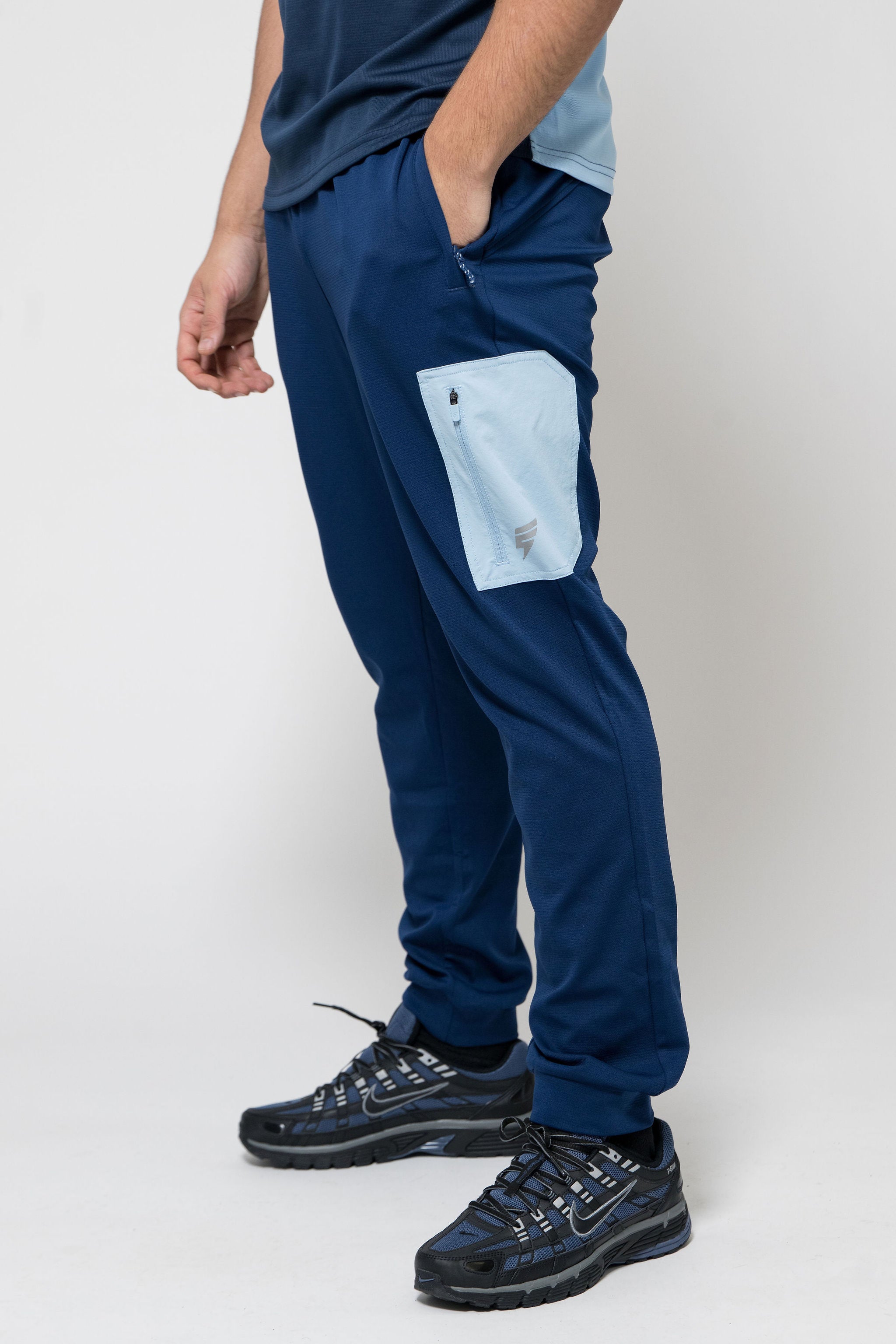 PATCH PANT - NAVY/BLUE