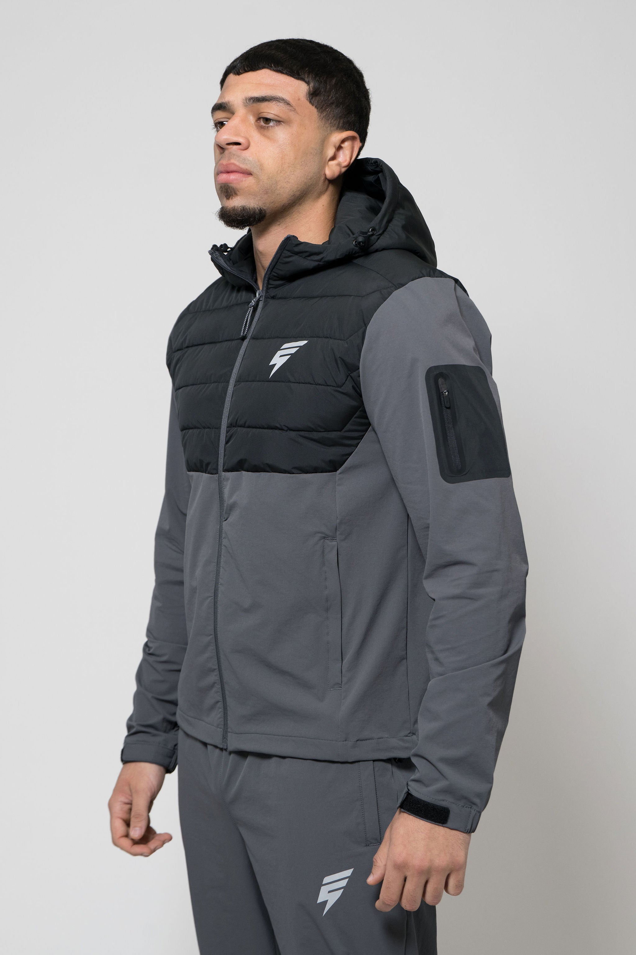 HYBRID JACKET - COAL/BLACK