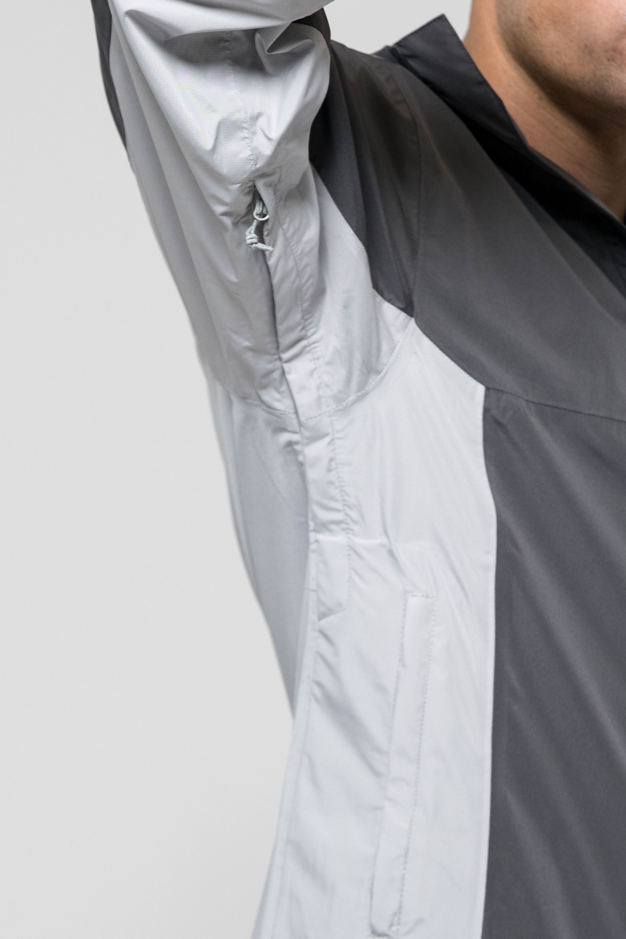 STORM RAINCOAT - LIGHT GREY/COAL