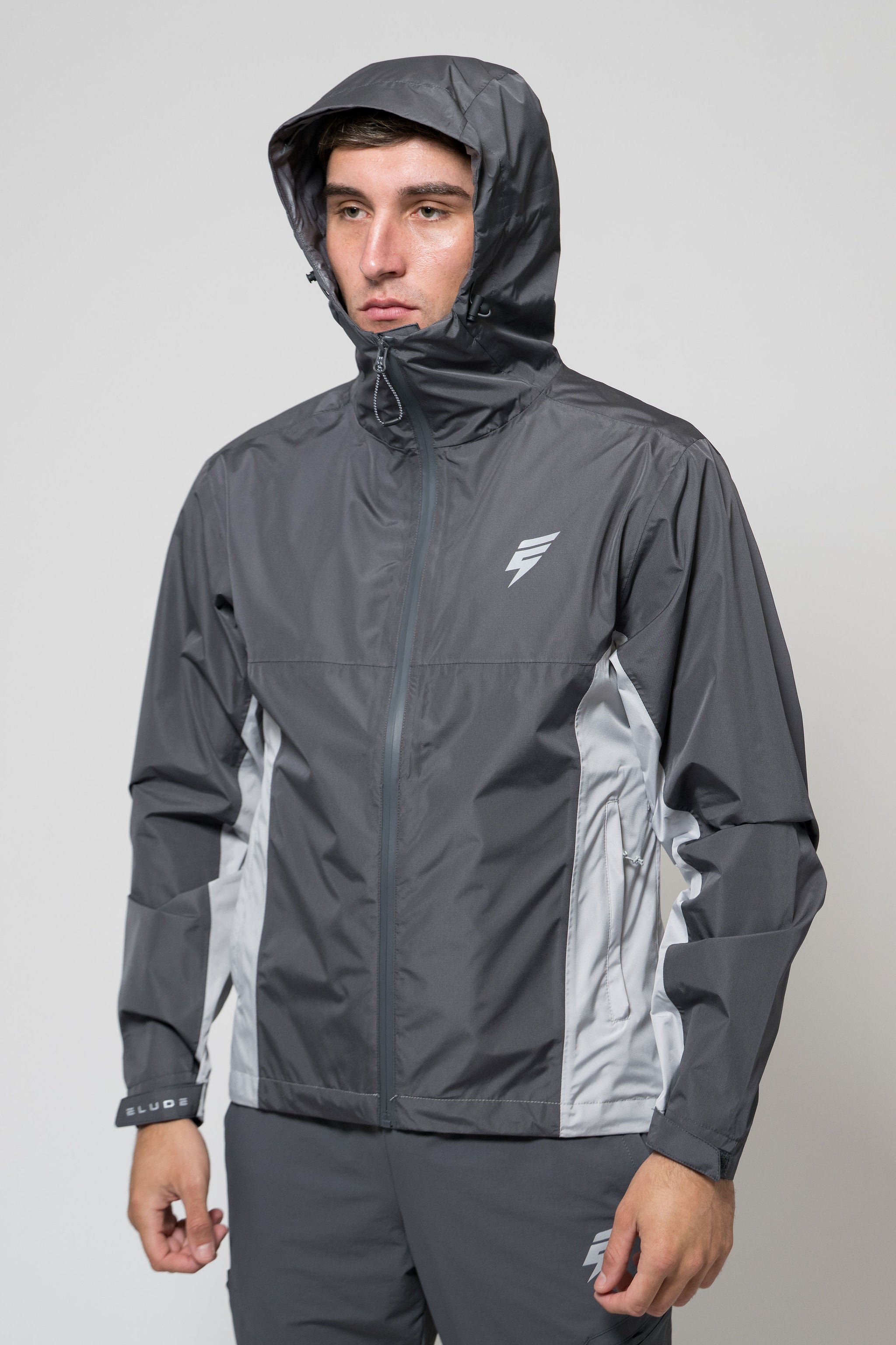 STORM RAINCOAT - LIGHT GREY/COAL