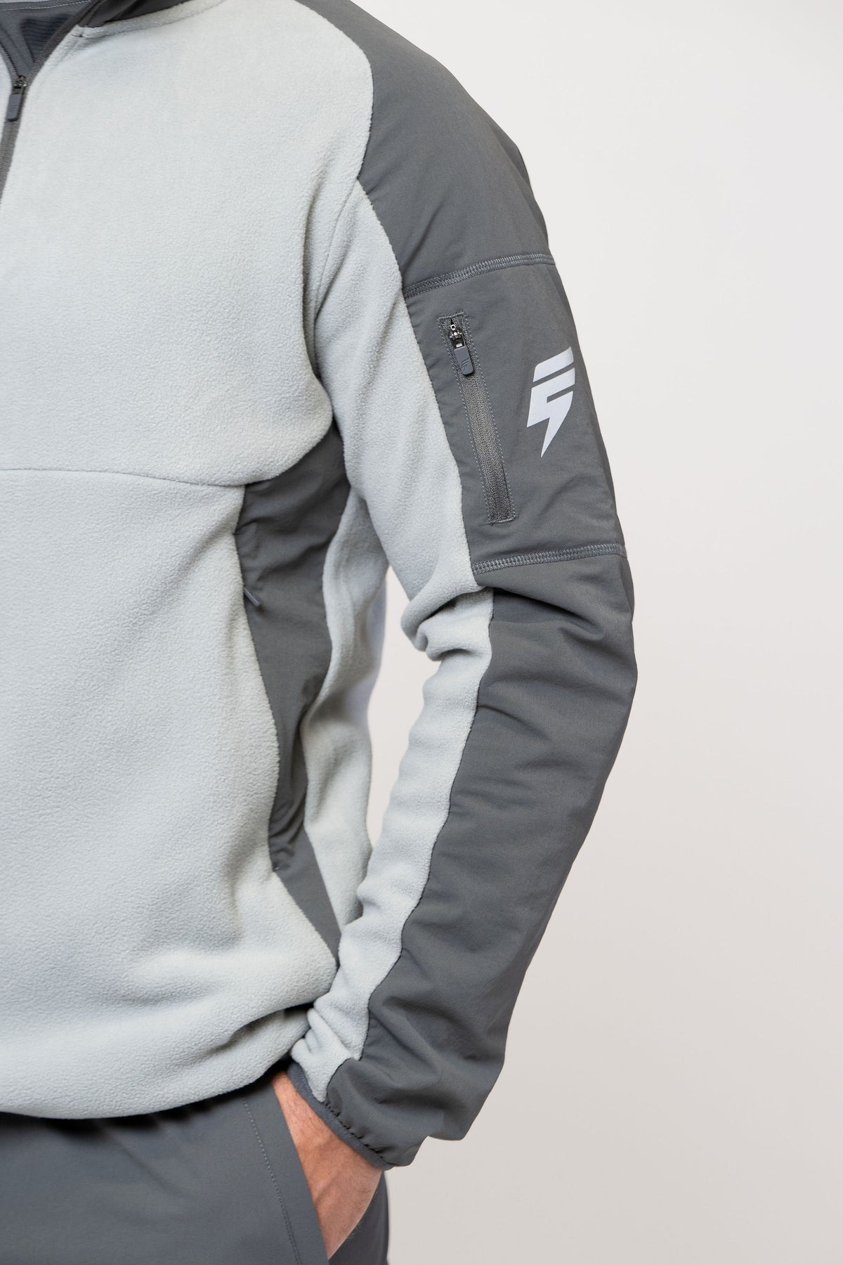 TRAIL FLEECE TRACKSUIT - DARK GREY/GREY