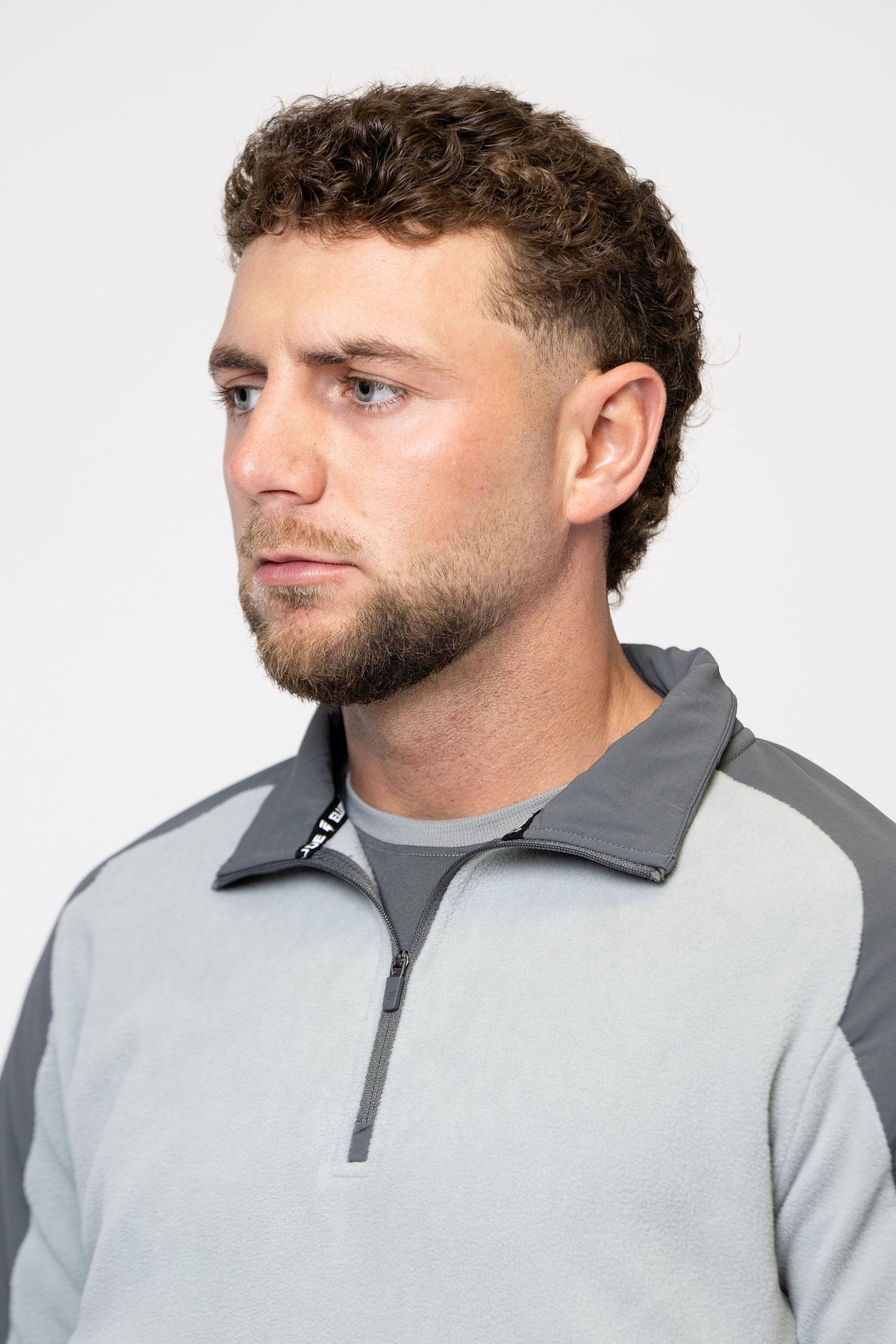 TRAIL FLEECE 1/4 ZIP - DARK GREY/GREY