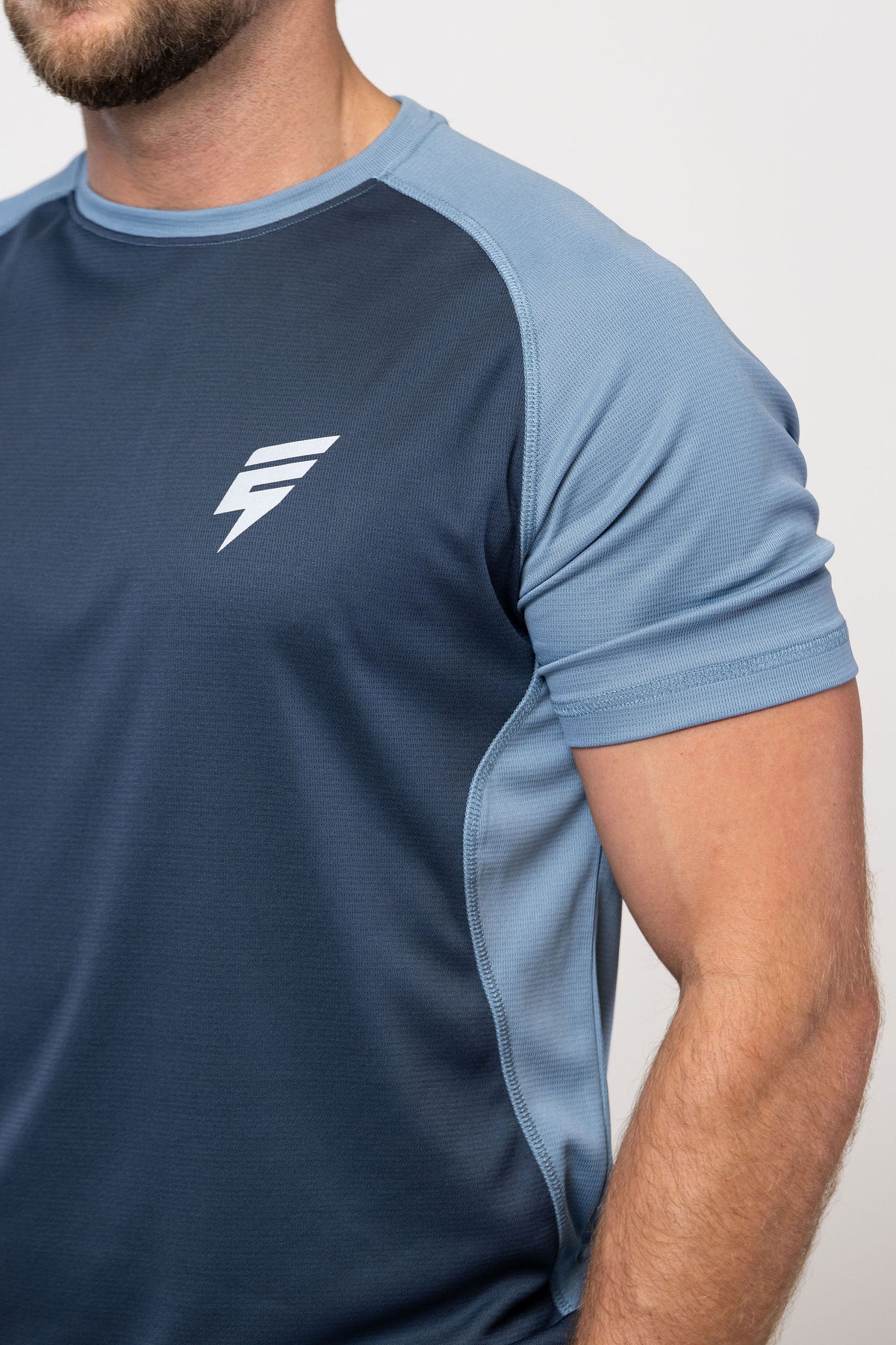 TRAIL TEE - MIDNIGHT BLUE/STEEL