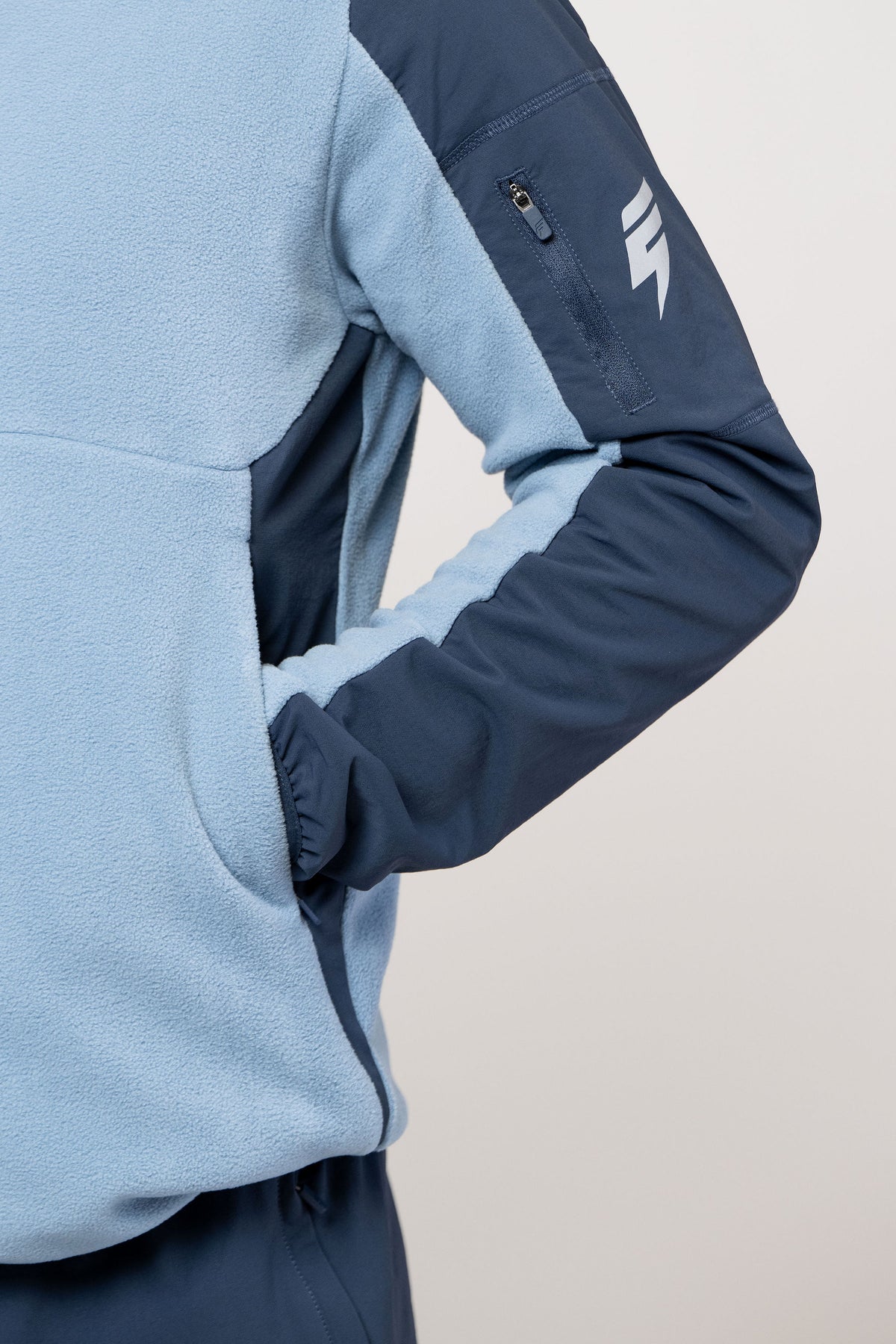 TRAIL FLEECE 1/4 ZIP - MIDNIGHT BLUE/STEEL