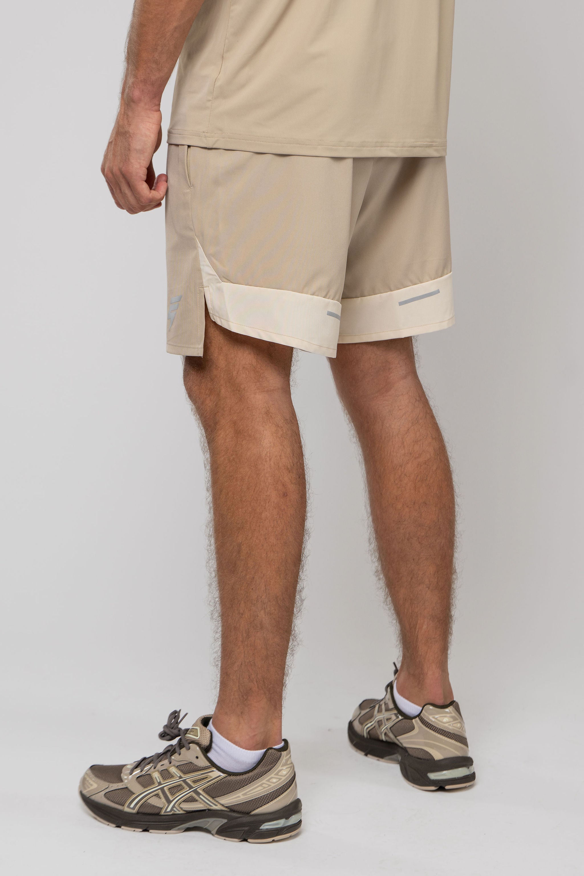 TRACK SHORT SET - BEIGE