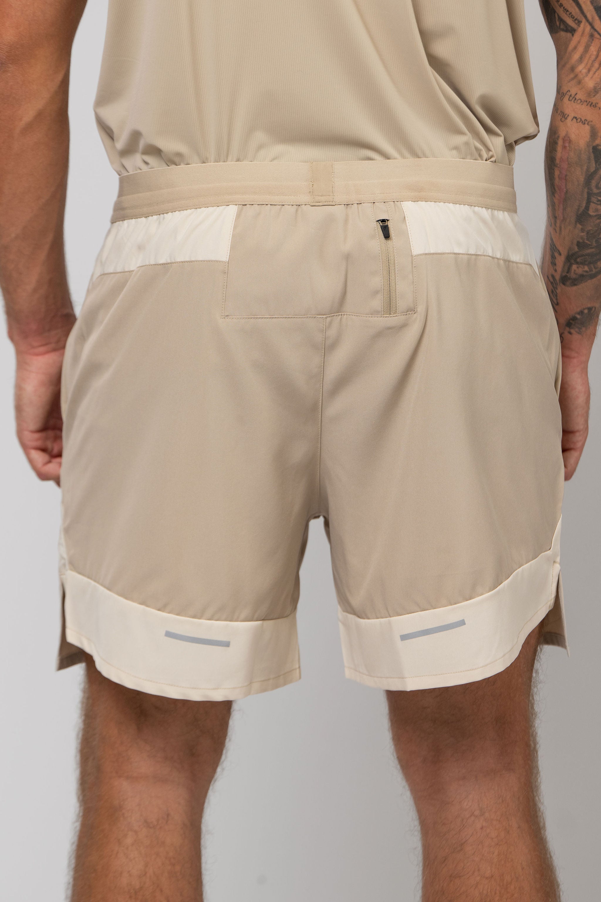 TRACK SHORT SET - BEIGE