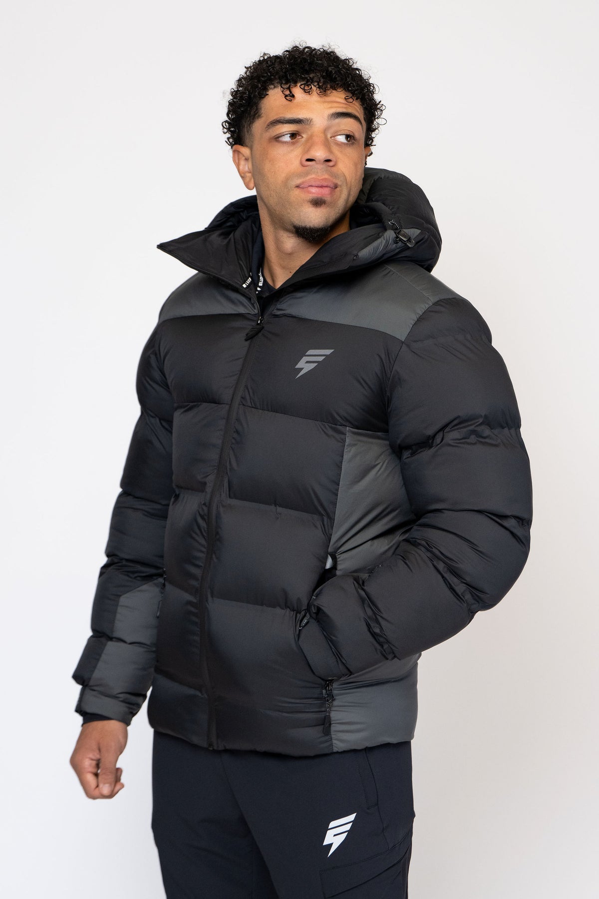 ARCTIC COAT - BLACK/DARK GREY