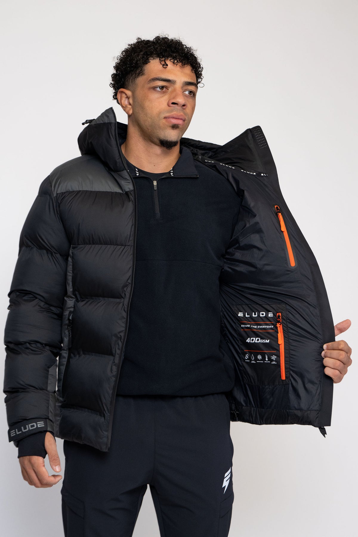 ARCTIC COAT - BLACK/DARK GREY