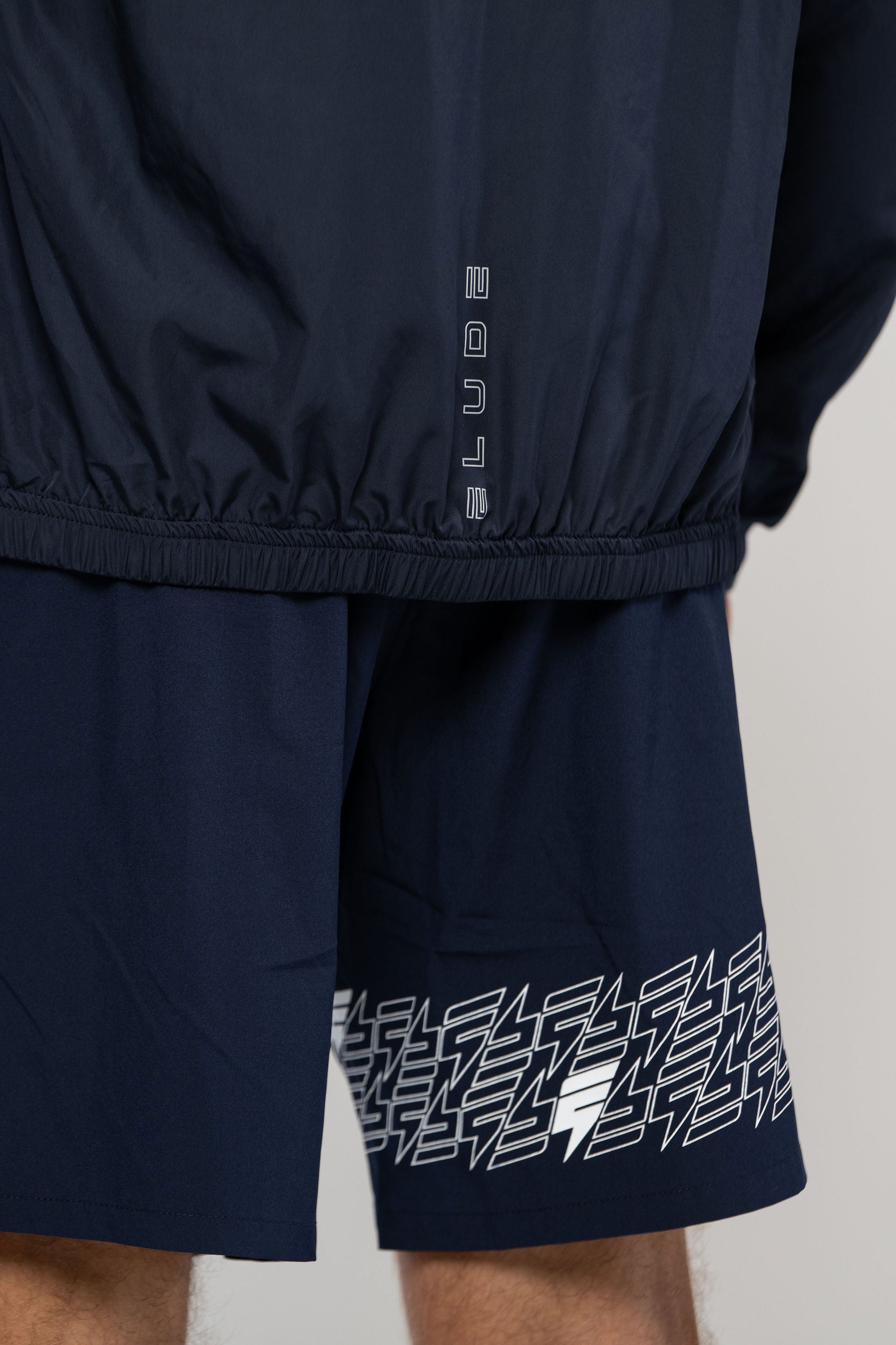ICON JACKET SHORT SET - NAVY/WHITE