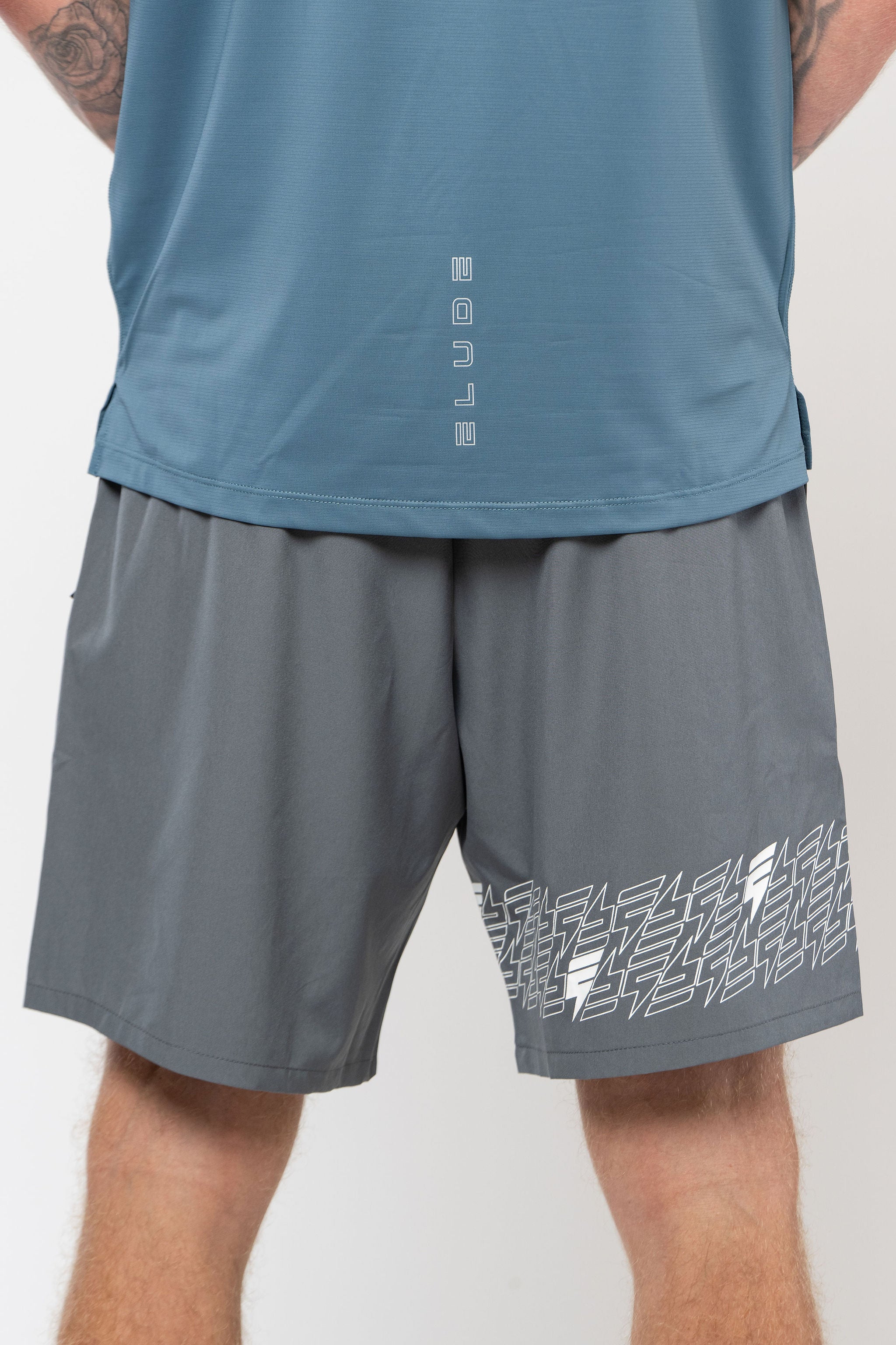 ICON SHORTS - GREY/WHITE