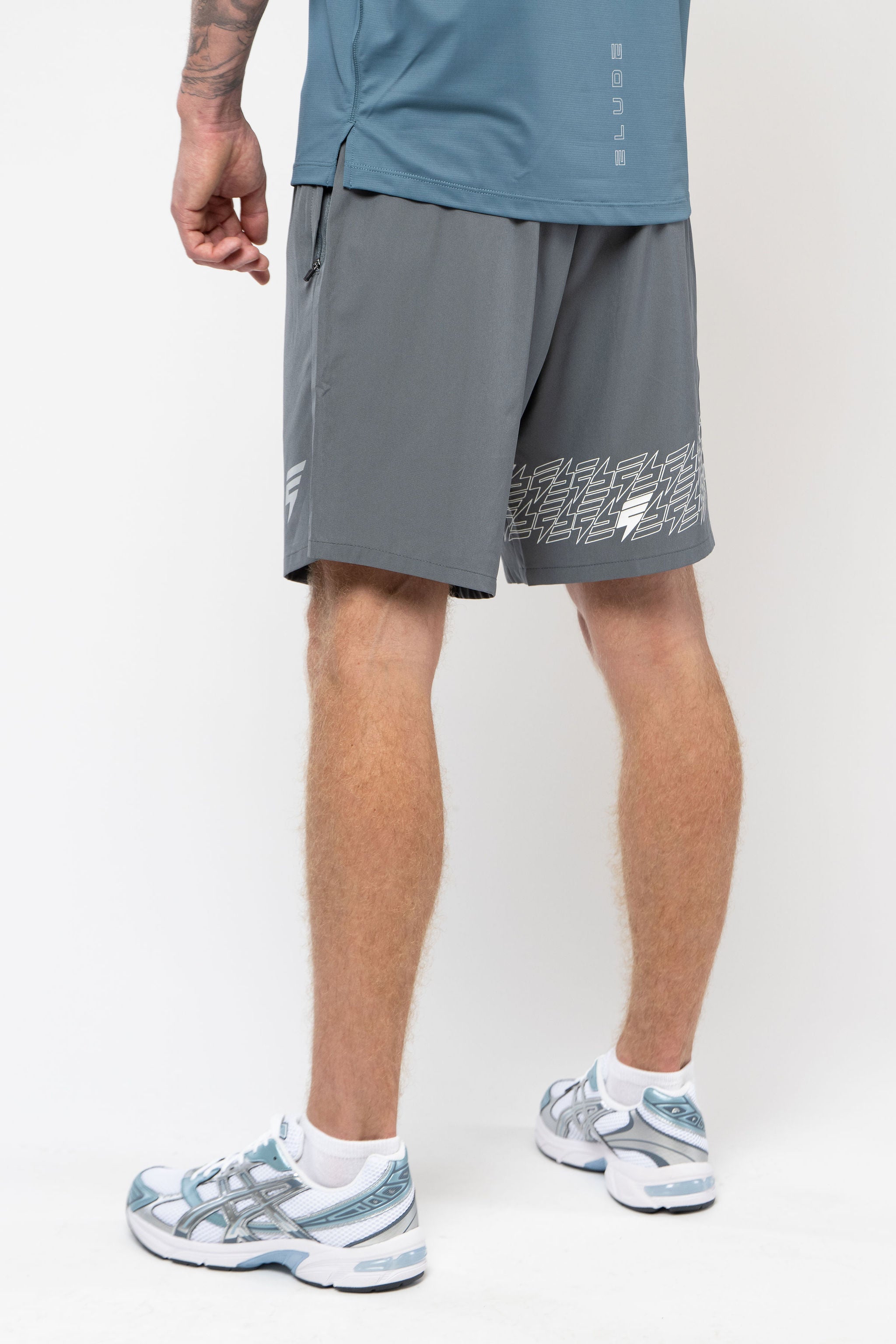ICON SHORT SET - GREY/TEAL