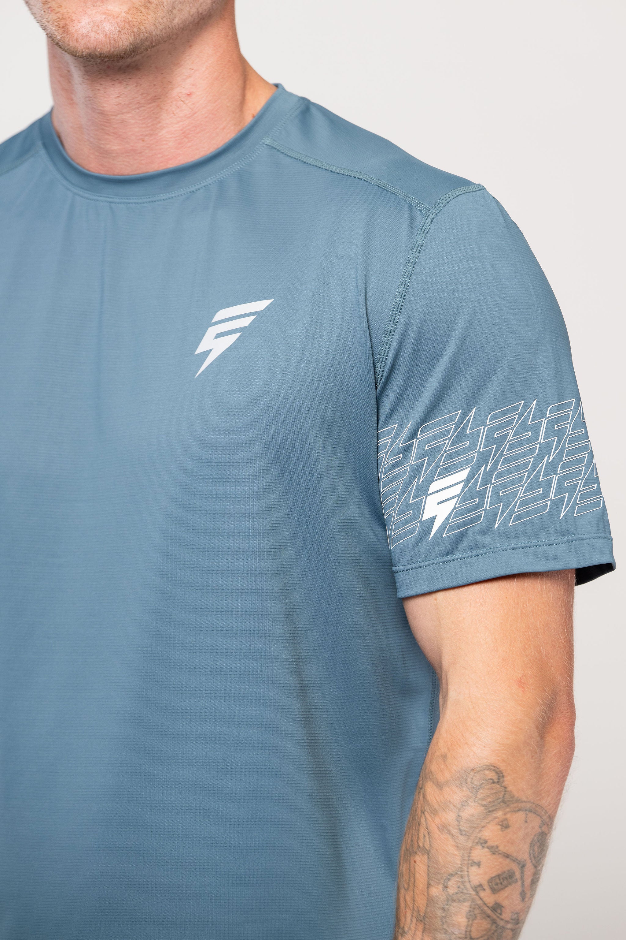 ICON TEE - TEAL/WHITE