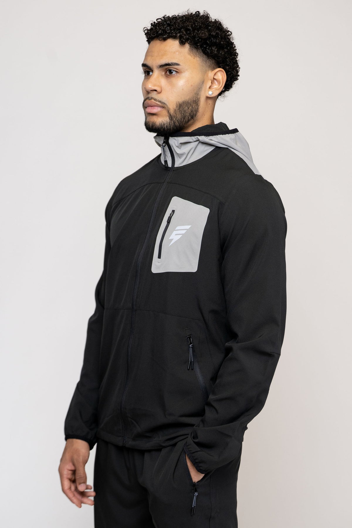 GALAXY TRACKSUIT - BLACK/LIGHT GREY