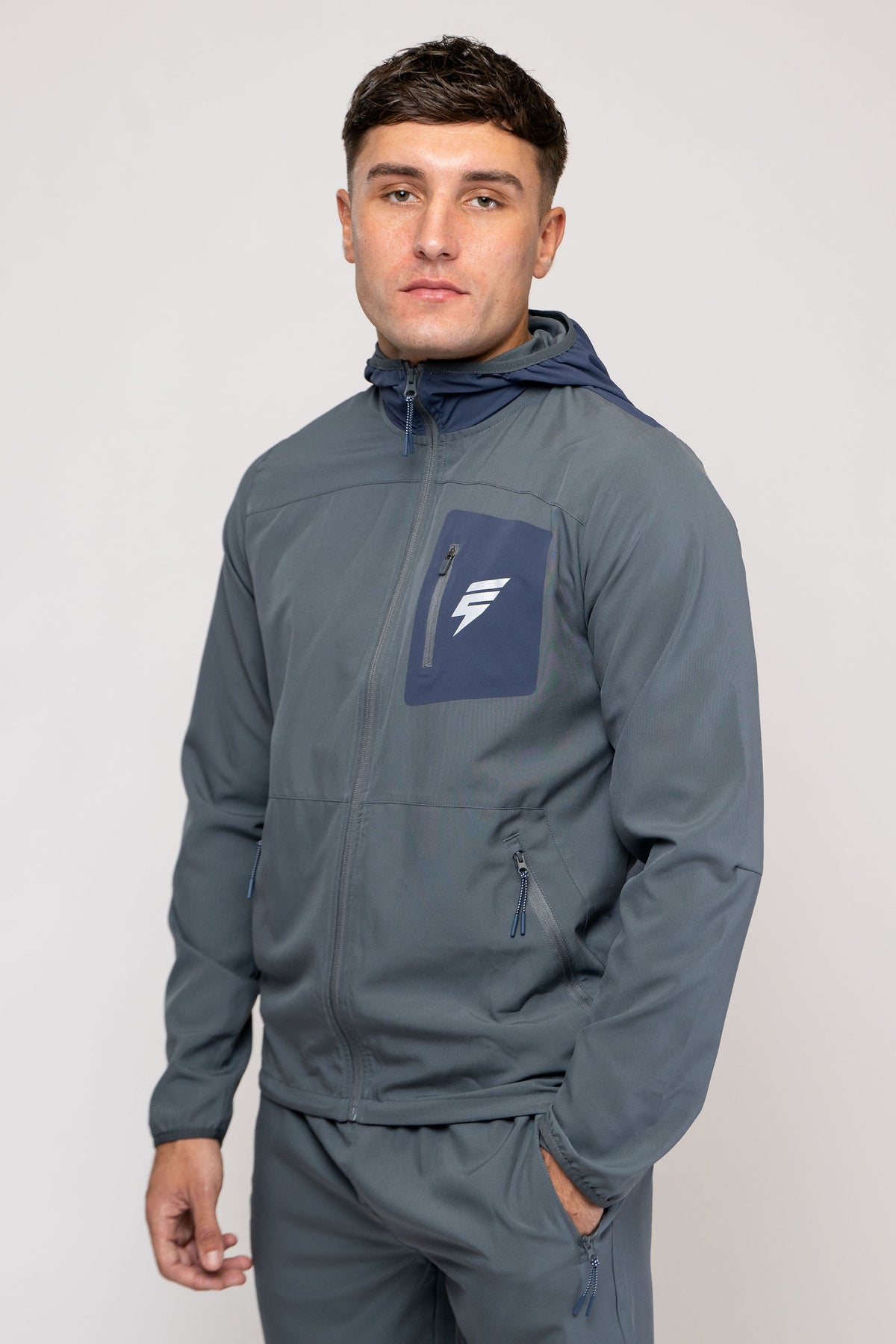 GALAXY JACKET - GREY/MIDNIGHT BLUE