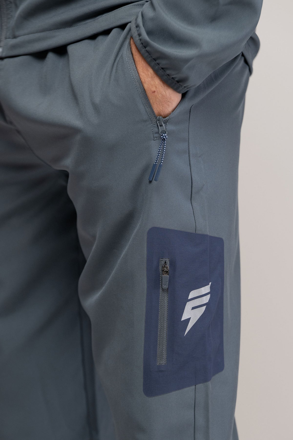 GALAXY TRACKSUIT - GREY/MIDNIGHT BLUE