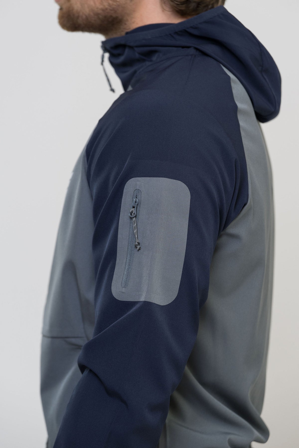 CORE JACKET - GREY/NAVY