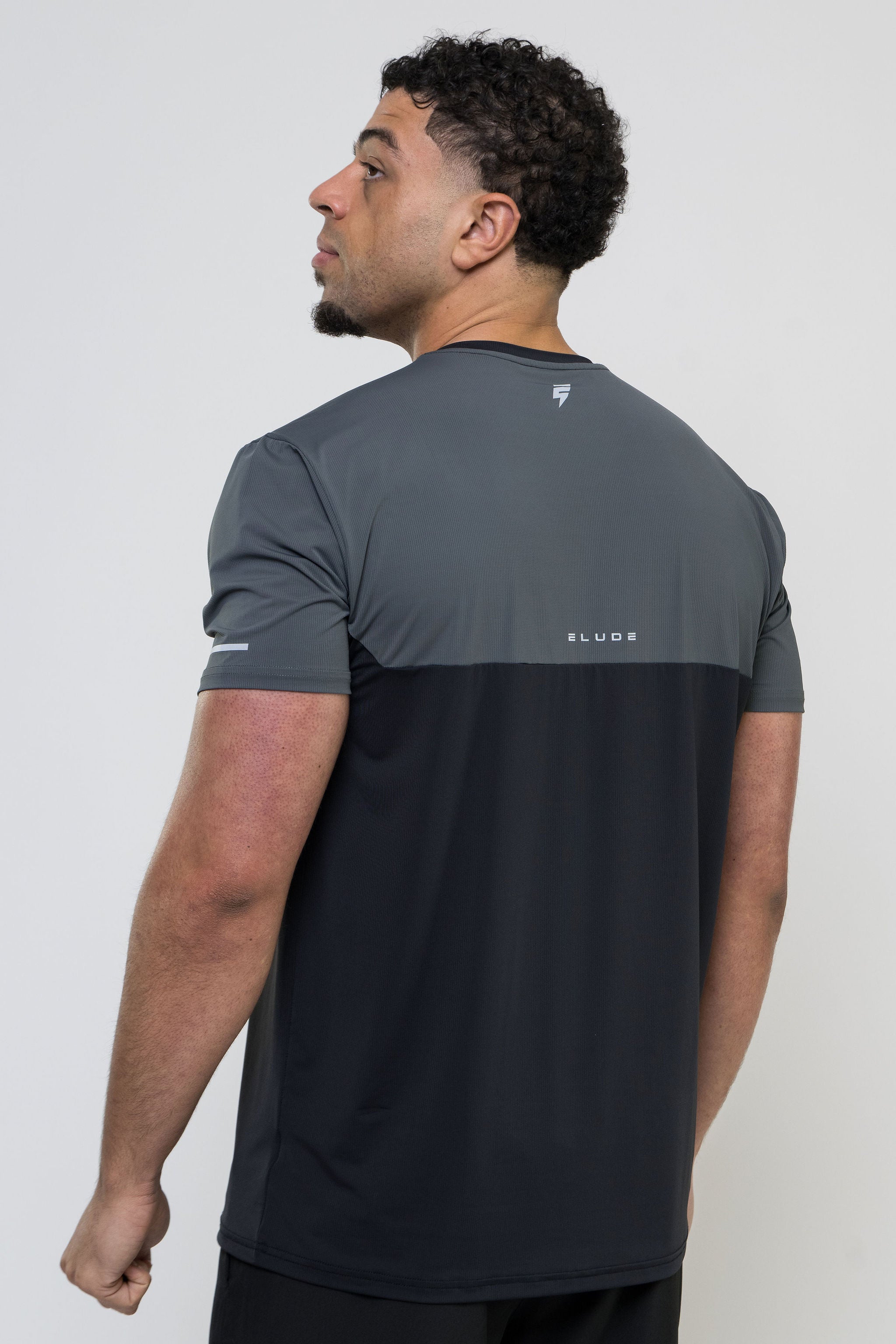 TRACK SHORT SET - BLACK/DARK GREY