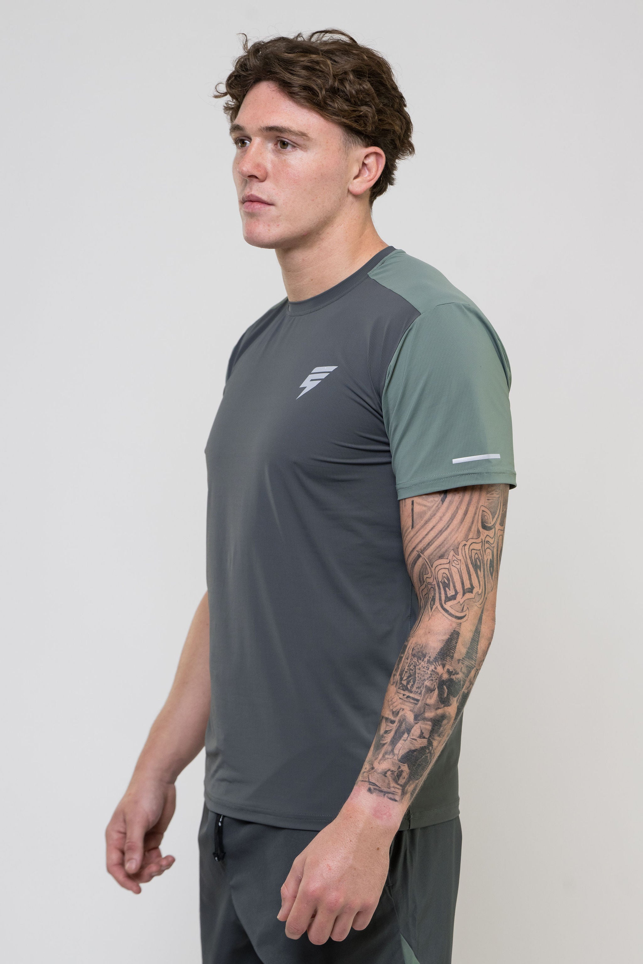 TRACK SHORT SET - GREY/SAGE