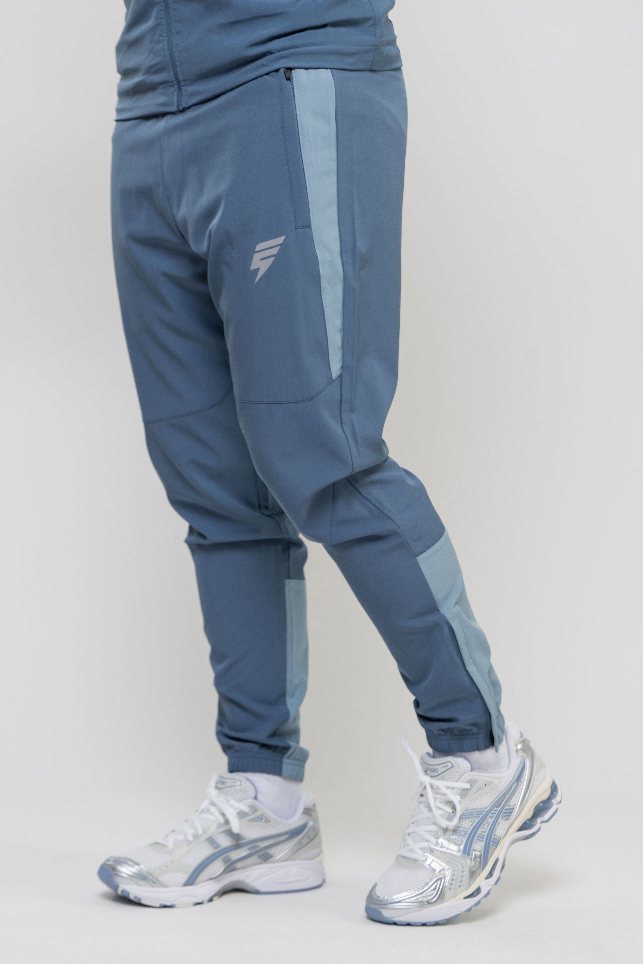 TRACK PANT - PALE NAVY/SKY BLUE