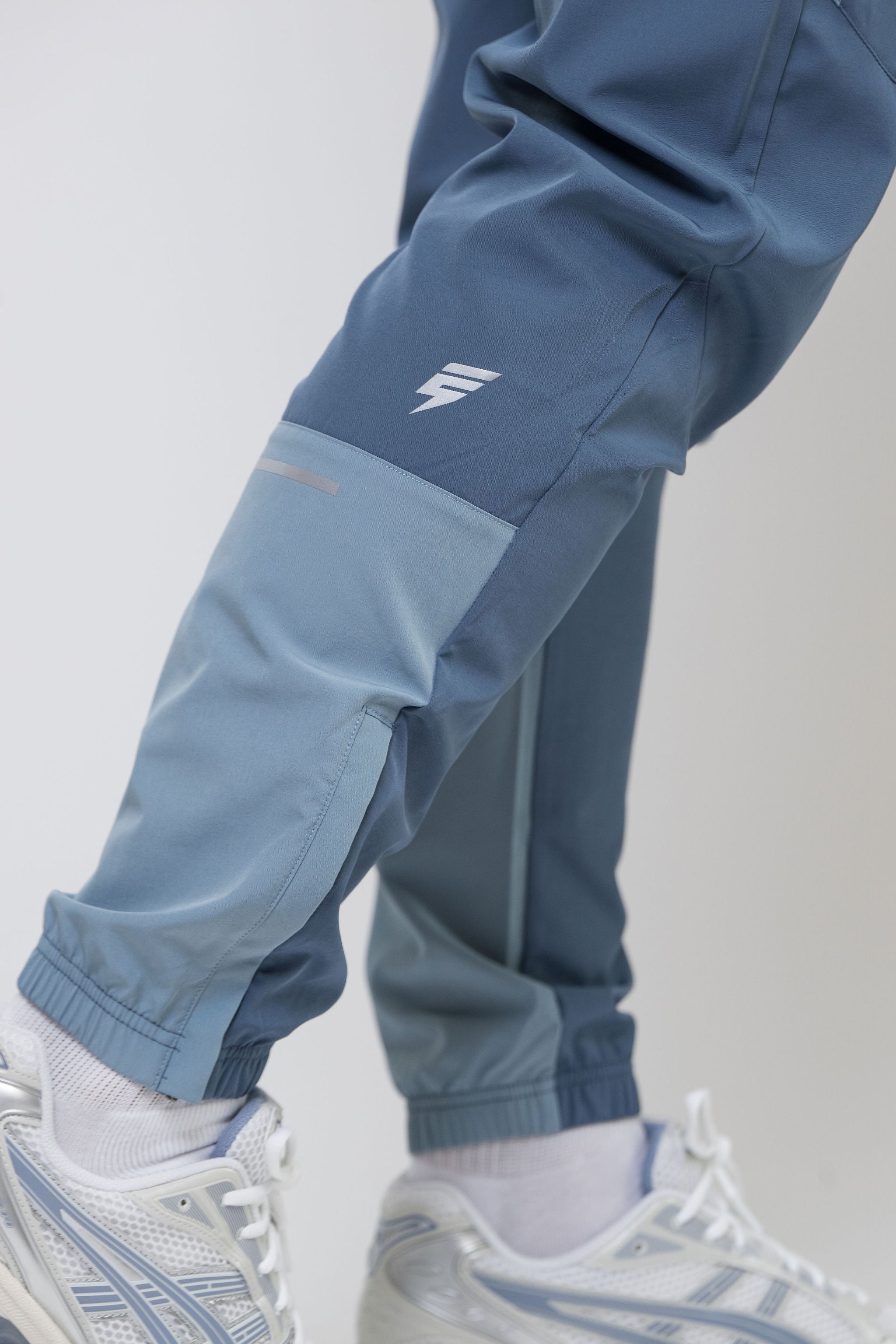 TRACK PANT - PALE NAVY/SKY BLUE