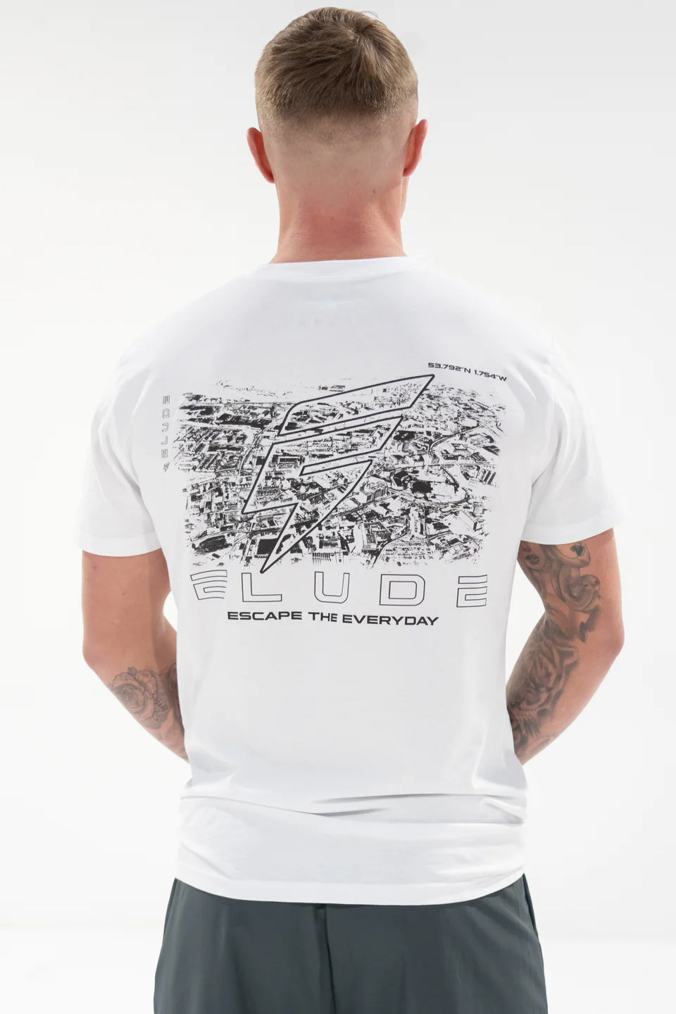 ON THE MAP TEE - WHITE/BLACK