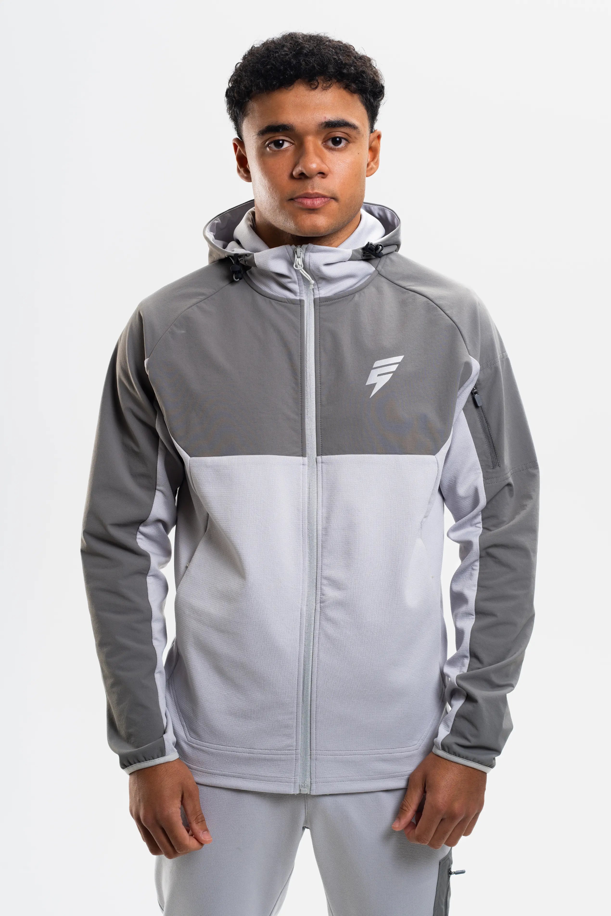 PATCH TRACKSUIT - LIGHT GREY/GREY